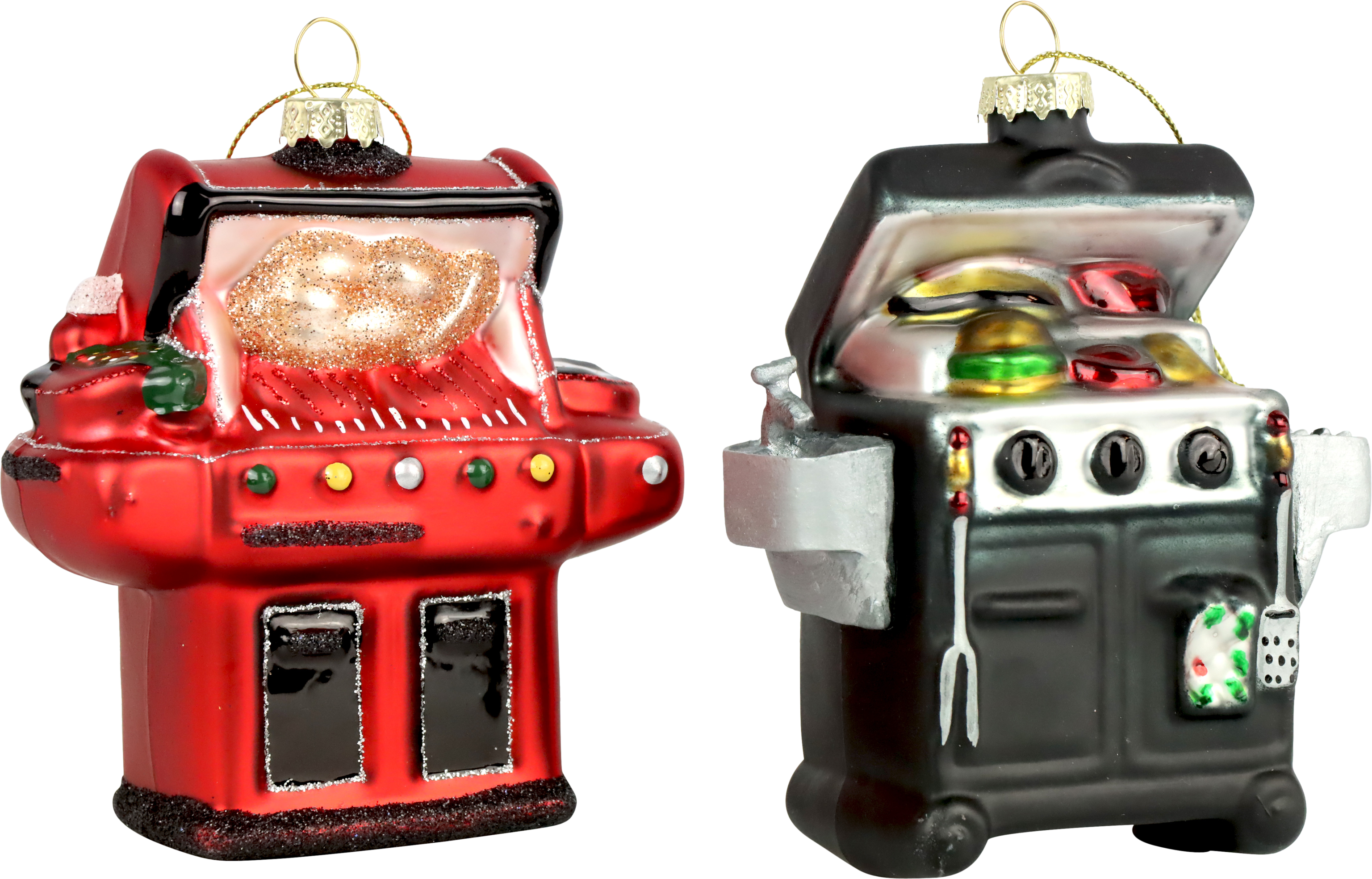 1031 GLASSCHMUCK BARBECUE  S/2