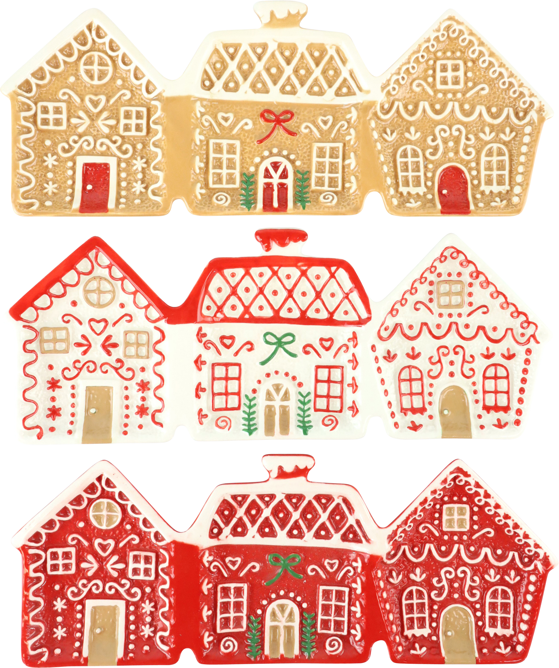 1098 SCHALENTRIO CANDY COTTAGE  S/3