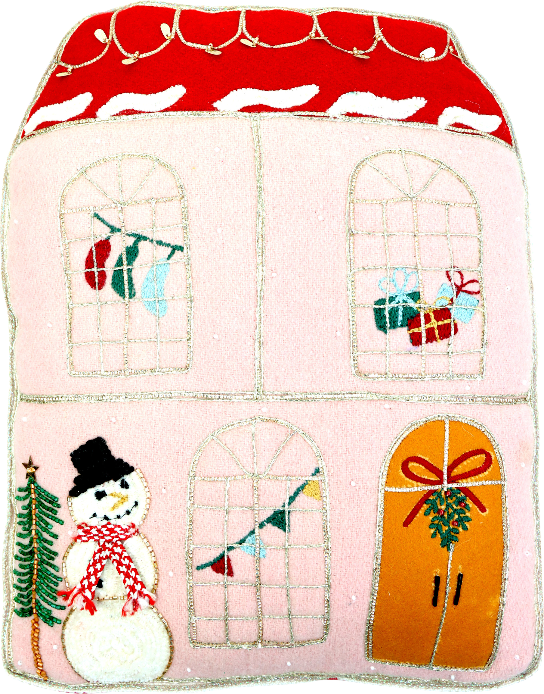 1195 KISSEN WEIHNACHTSHAUS 30X38