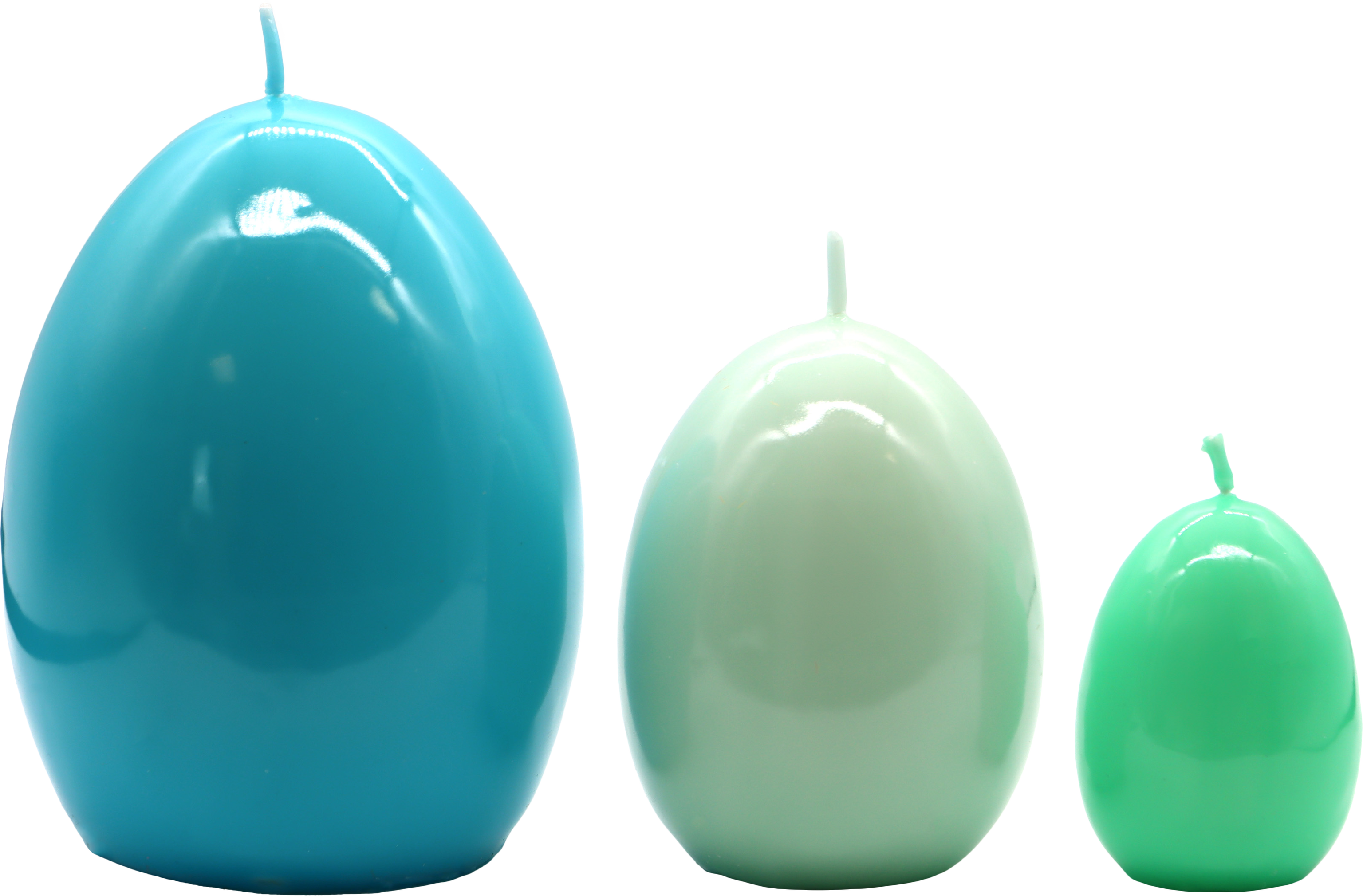 1256 VELAS HUEVO  GLOSSY GLOW  S/3