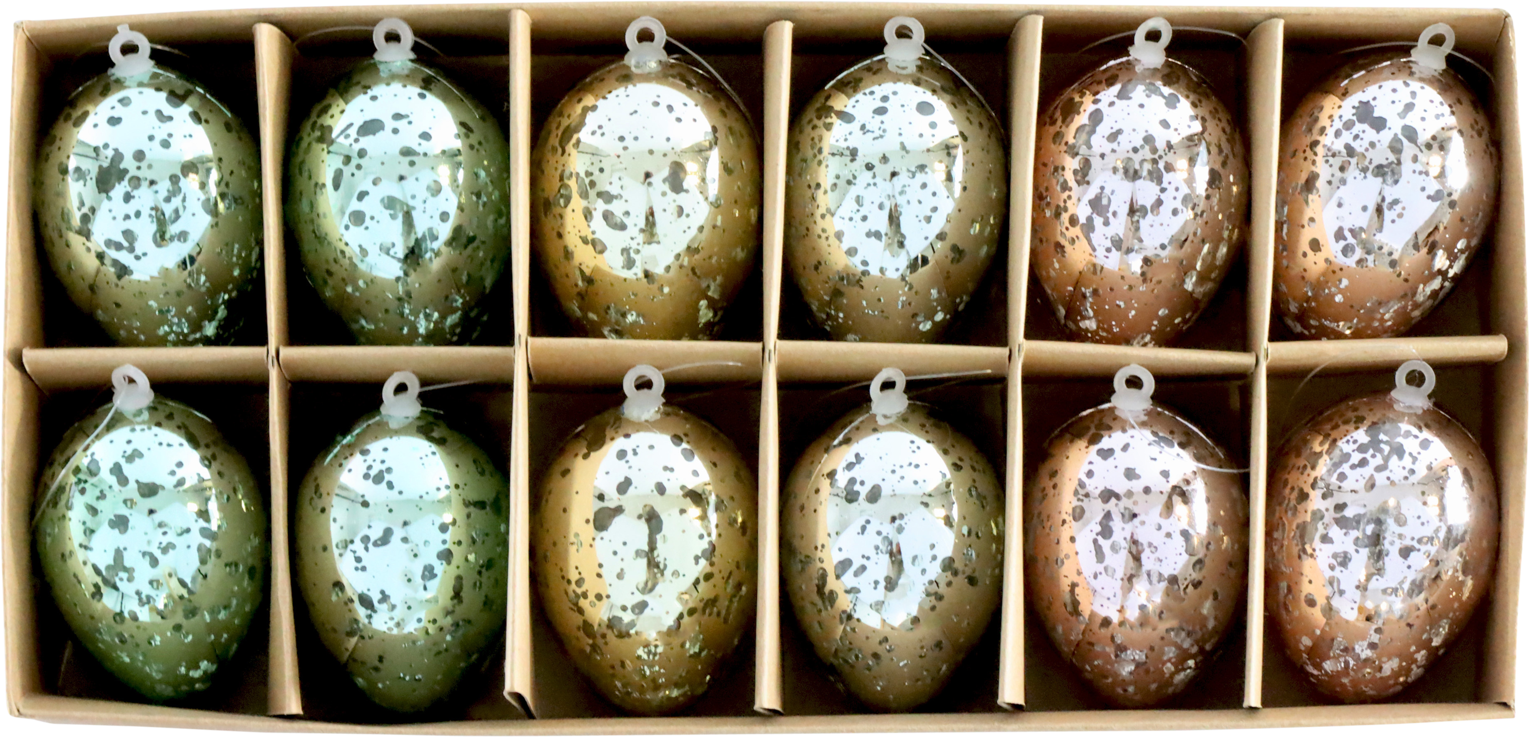 1684 UOVA ORNAMENTALI GLOW  12PZ