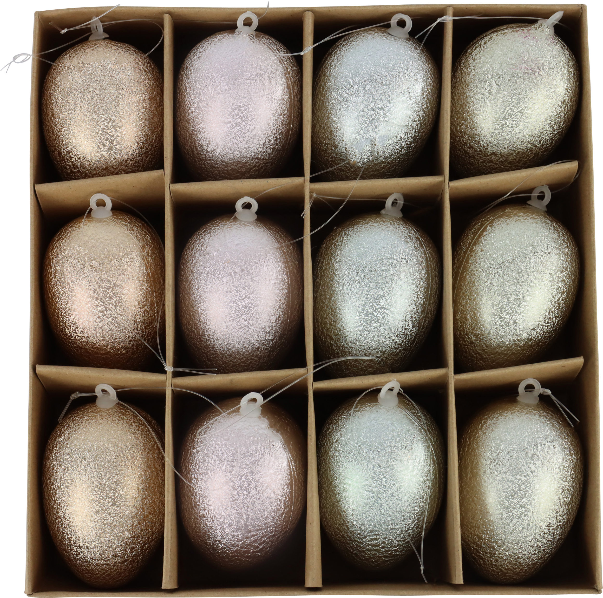 1765 UOVA ORNAMENTALI GLOW  12PZ