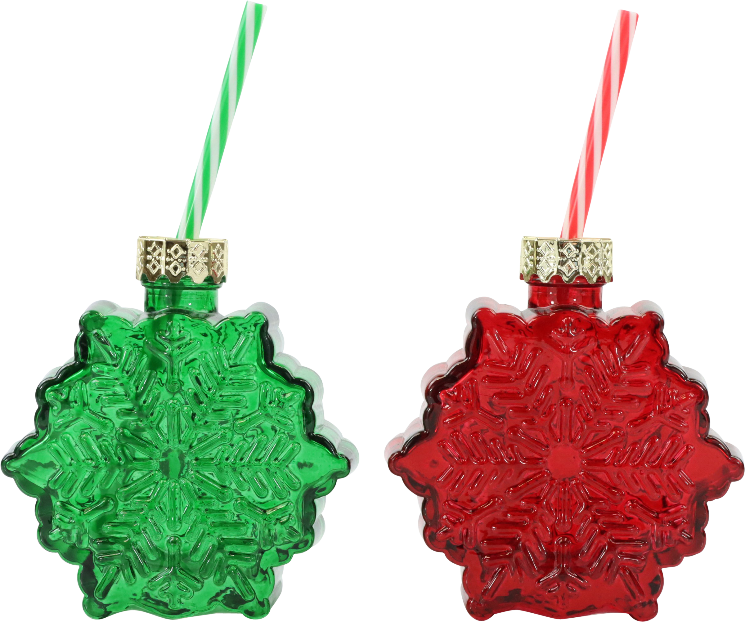 1780 VASOS SNOWFLAKES  S/2