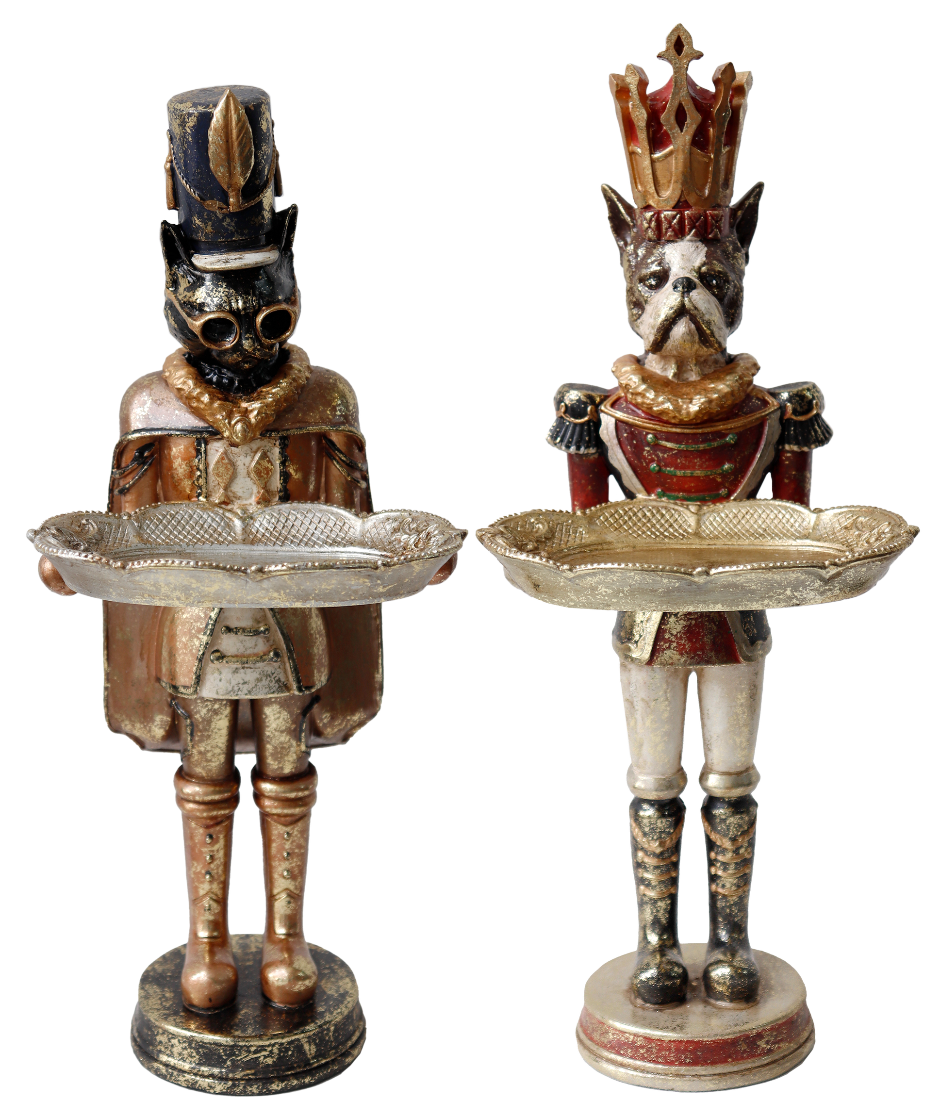 1880 FIGURINES DE BUTLER DOG&CAT  2P