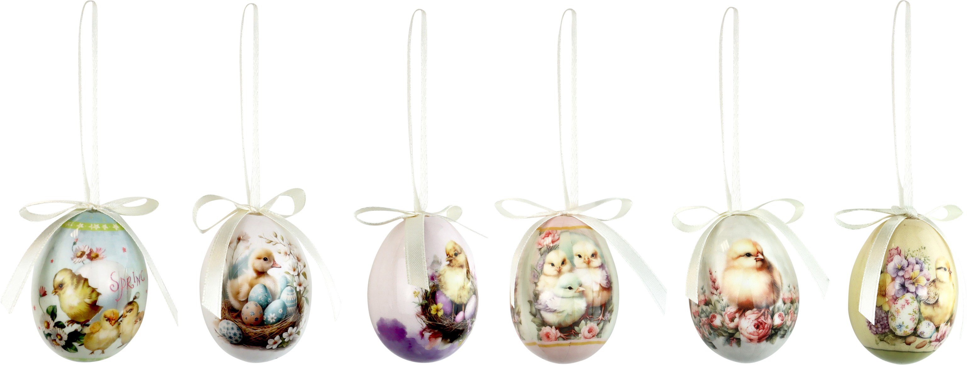 2092 ORNAMENTS NOSTALGIC FLOW   S/6