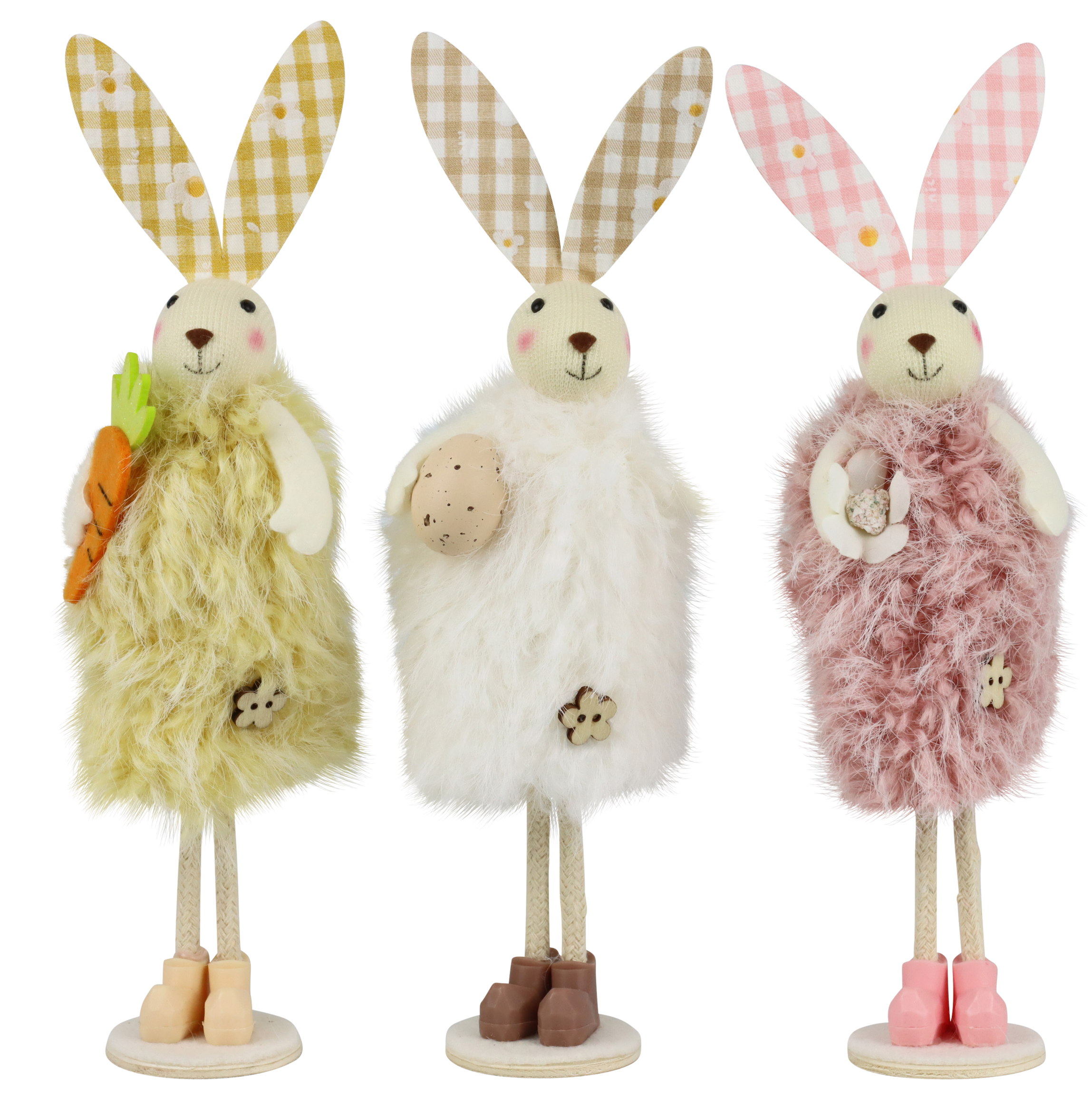2698 RABBITS COSY EASTER  S/3