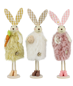 2698 RABBITS COSY EASTER  S/3