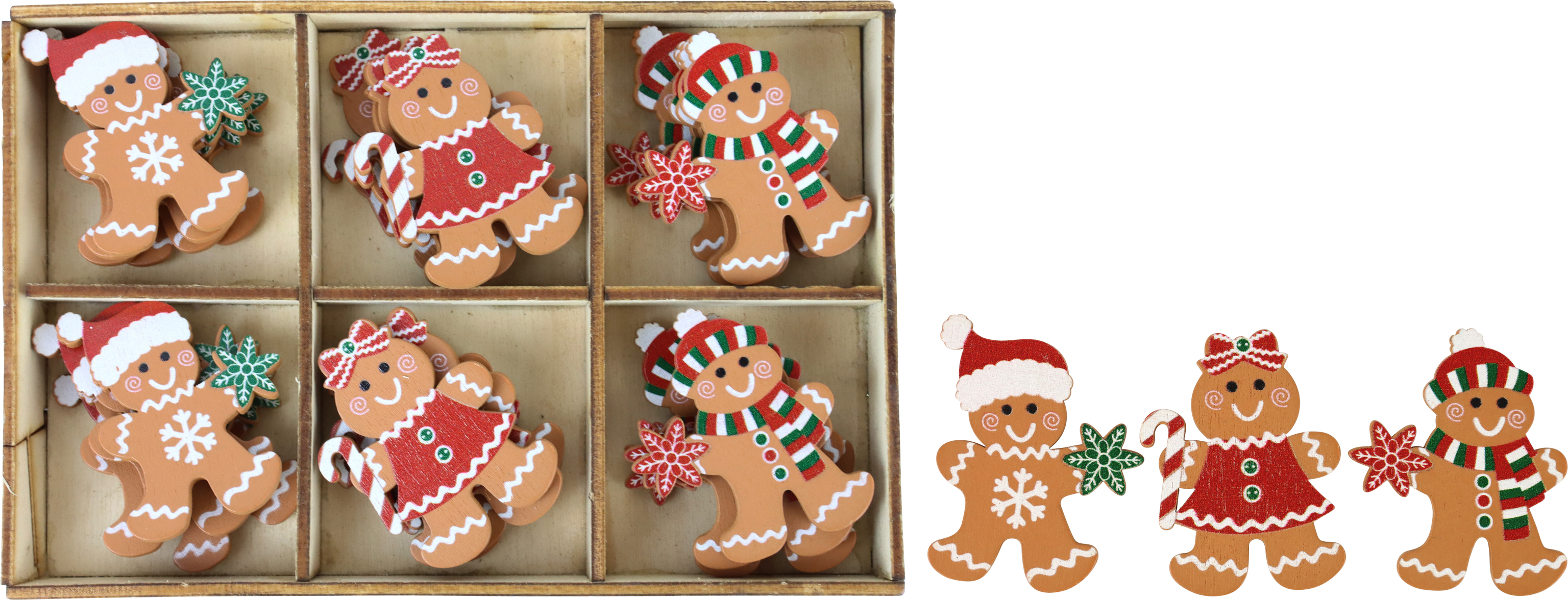 2747 HOLZBOX GINGERBREAD MAN  S/24