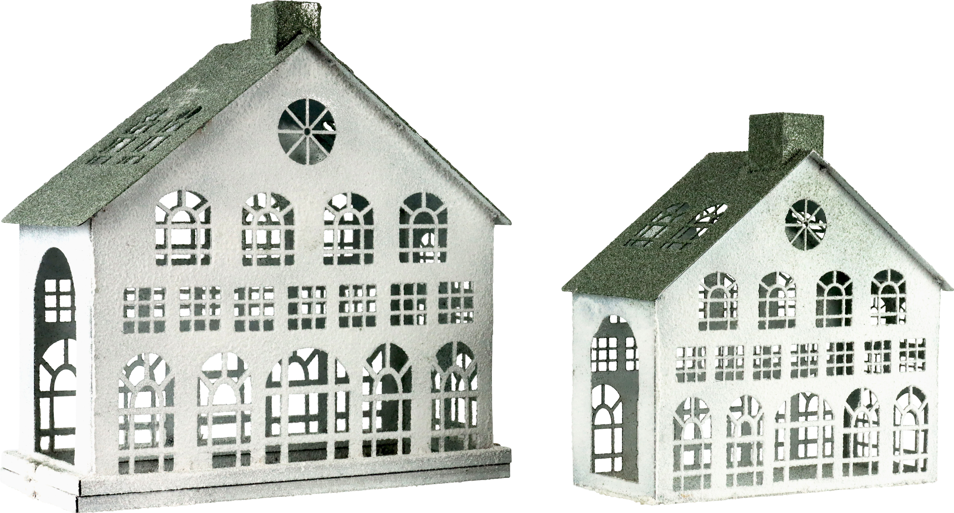 2758 LATERNENHÄUSER COTTAGE GLOW  S/2