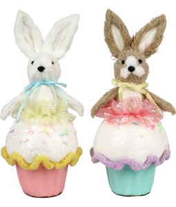 2813 RABBITCUPCAKES EASTER CANDY  S/2