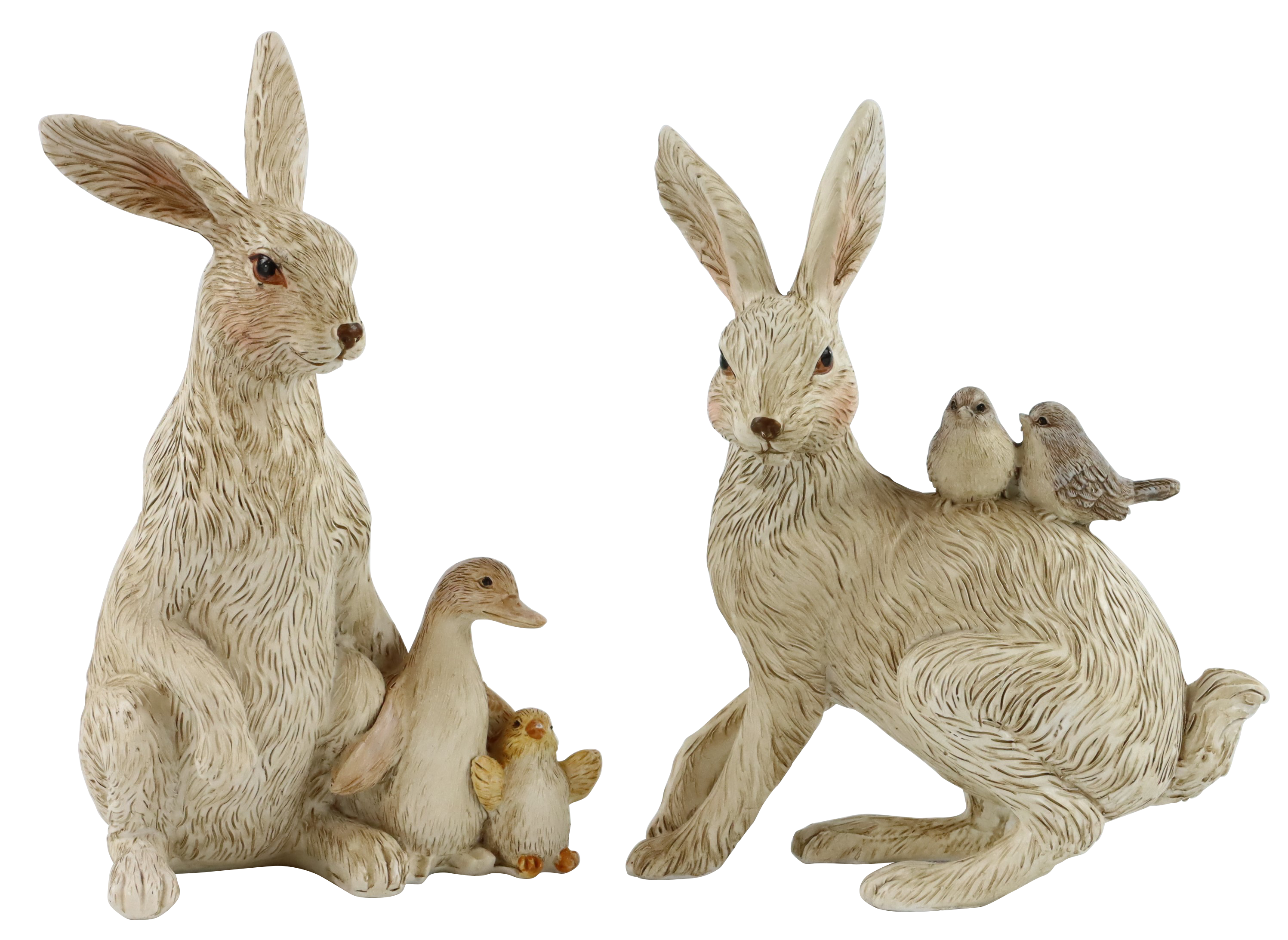 3047 RABBITS VINTAGE EASTER  S/2
