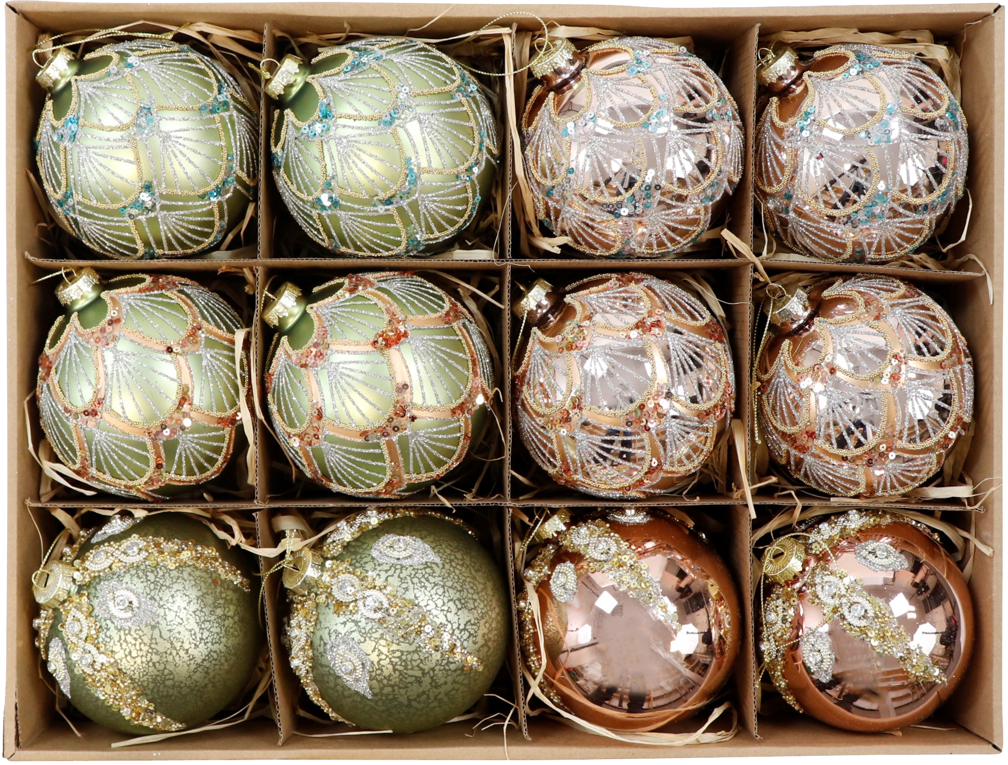 3119 VINTAGE-BOX GLASKUGELN  S/12