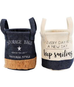 3207 SMALL BAGS W.H. NATURAL SMILE  S/2