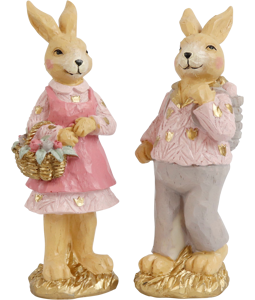 3291 FIGURE  BUSY RABBITS  2PZ