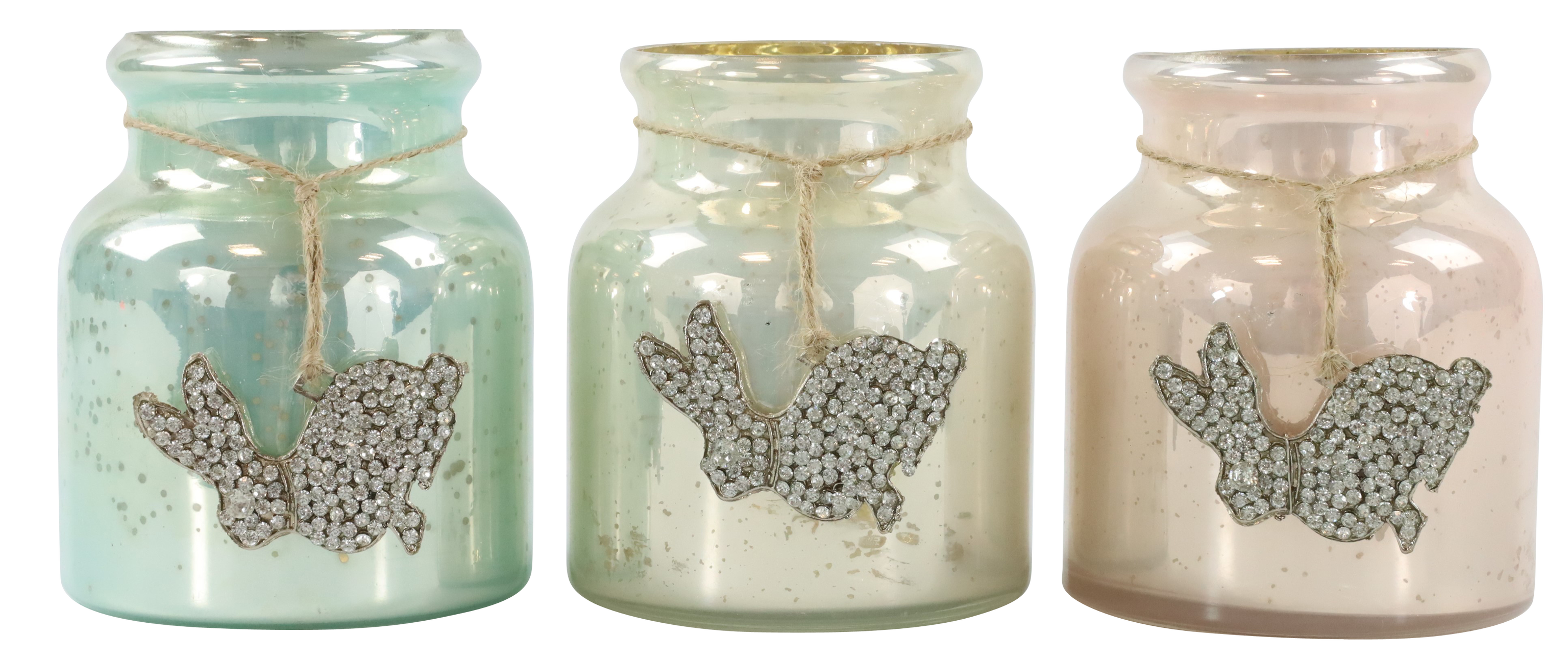 3375 VASE RABBITS  S/3