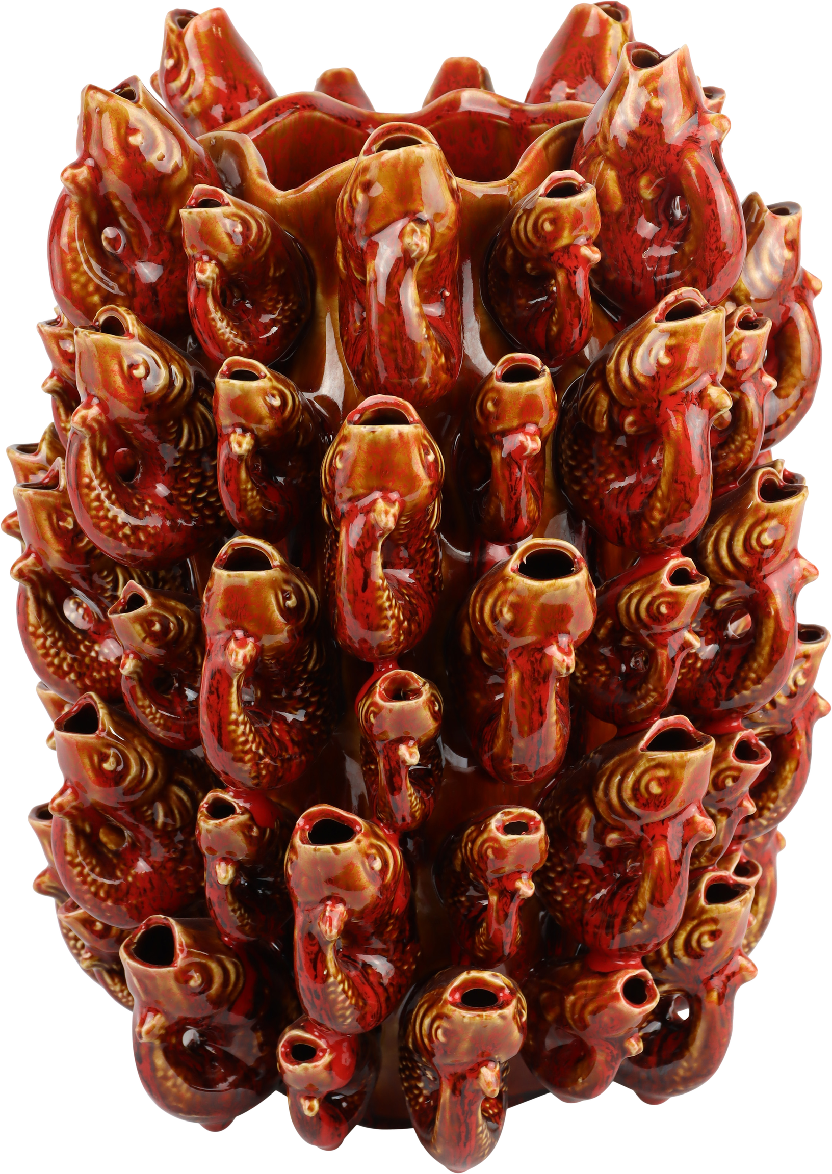 3878 OBJET DE VASE KOIFISCH