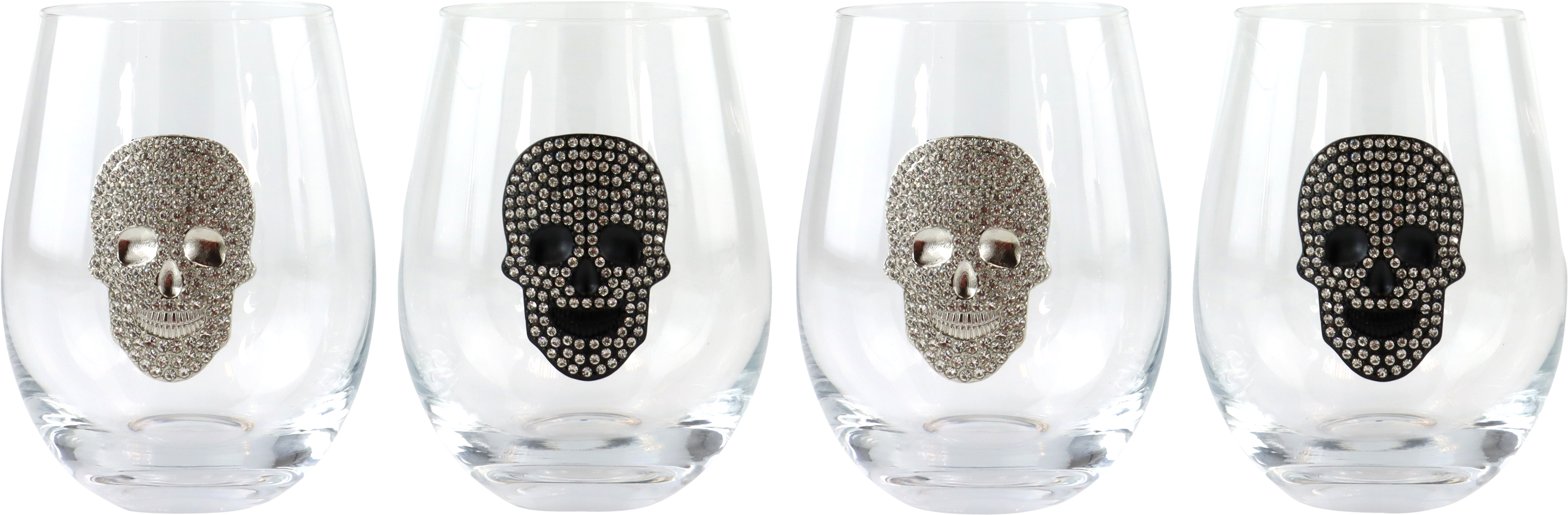 3886 VASOS SKULL SIP  S/4
