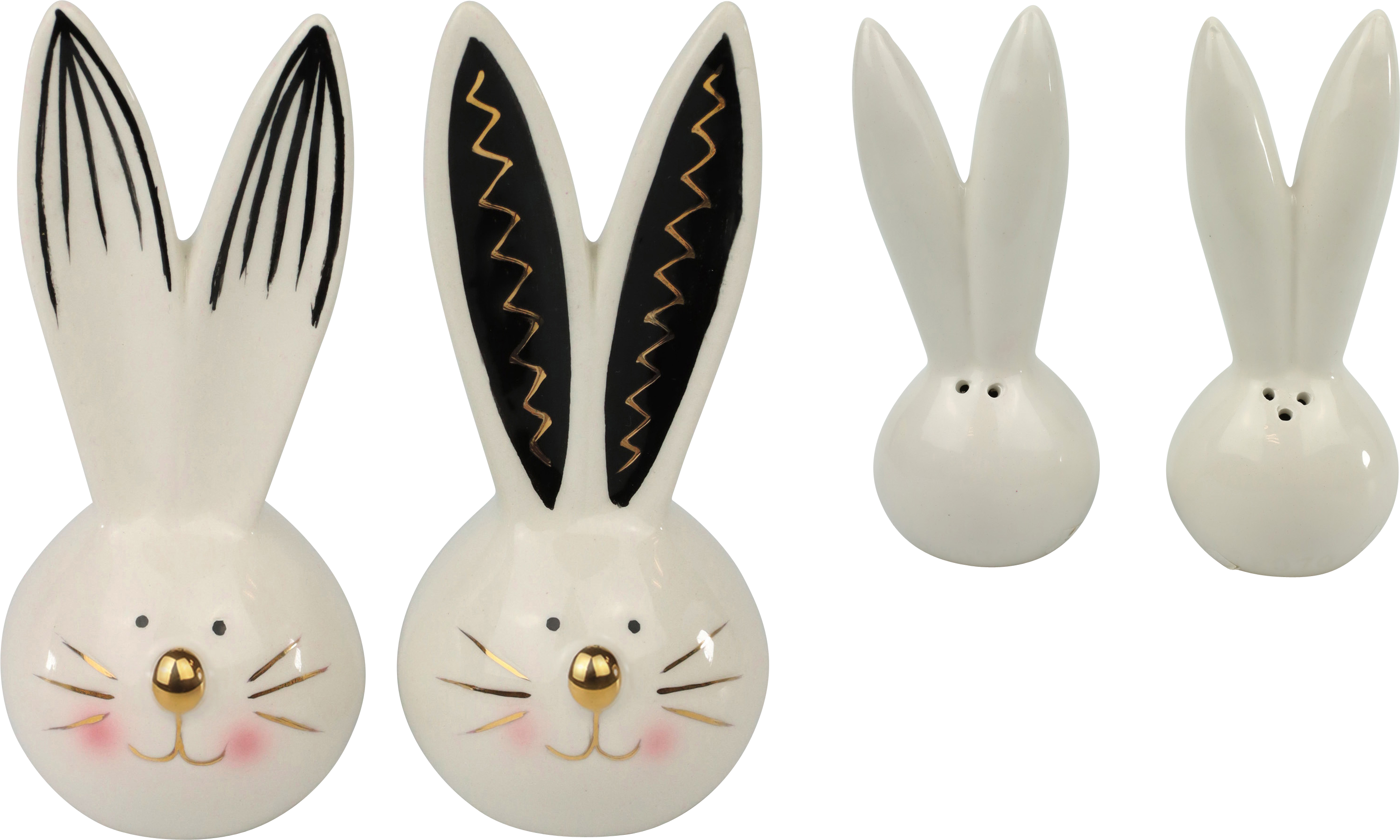 3914 SALT&amp;PEPPER RABBITS  S/2