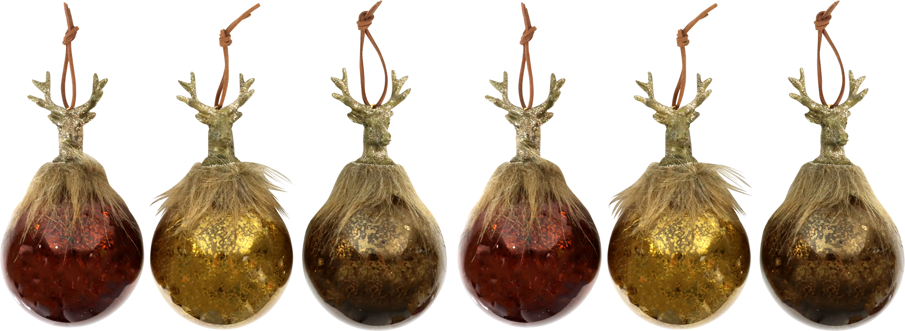 4329 BOLAS DE CRISTAL HIRSCHE  S/6