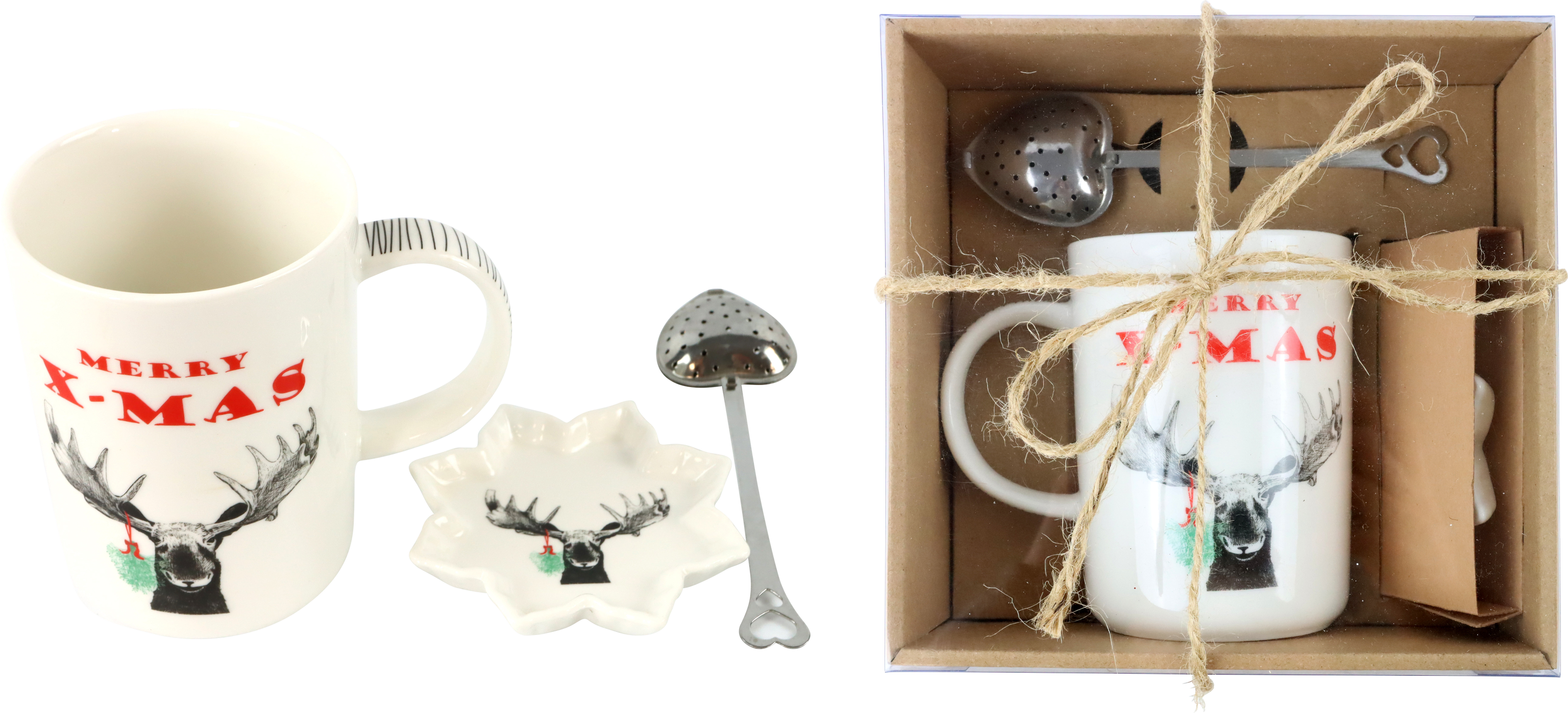 4347 SET REGALO MERRY MOOSE  3PZ