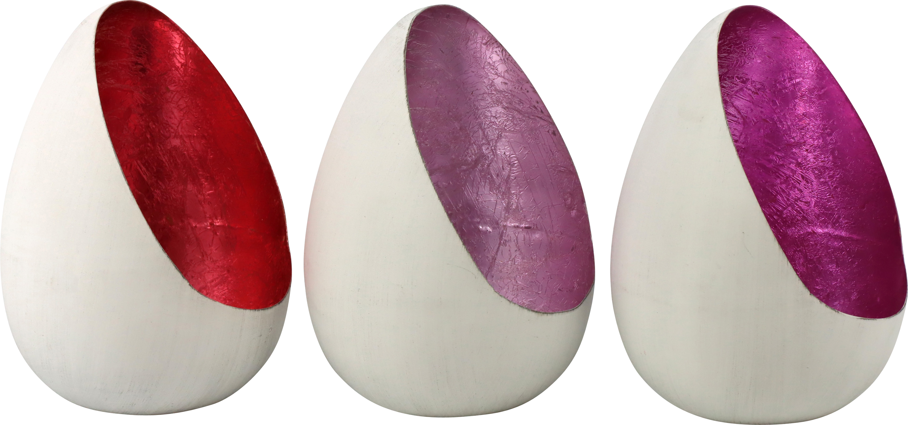 4580 VOTIVES SHINY EGGS  S/3