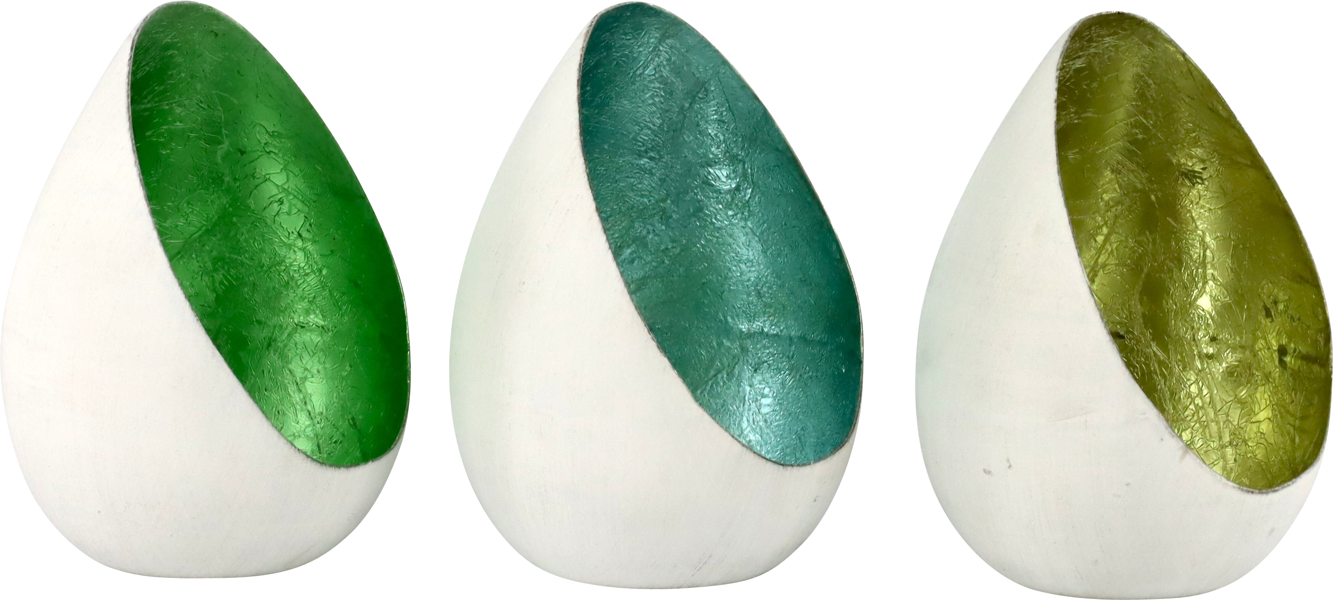 4588 VOTIVES SHINY EGGS  S/3