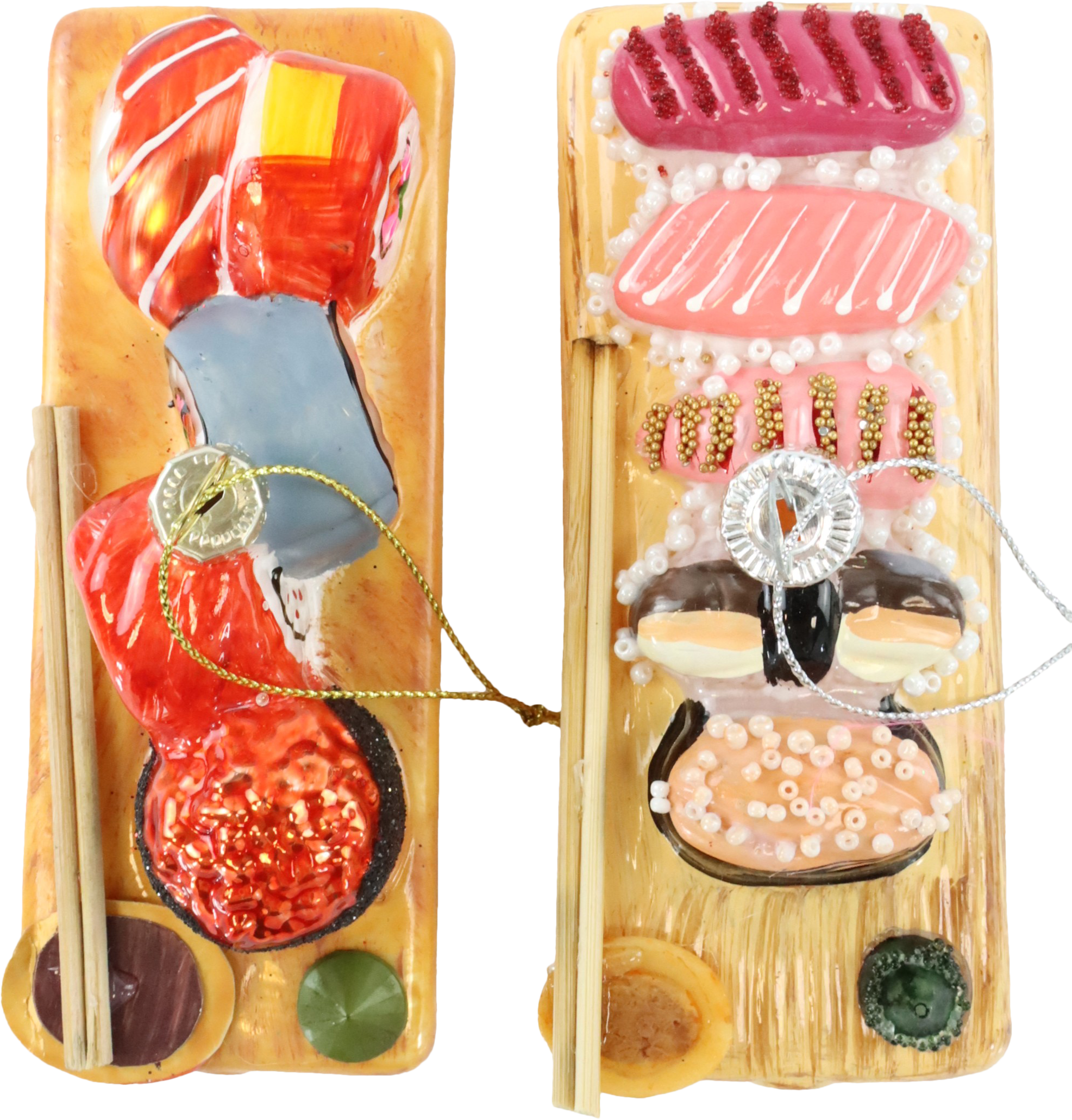 4698 ADORNOSDECRISTAL SUSHI STATIO  S/2