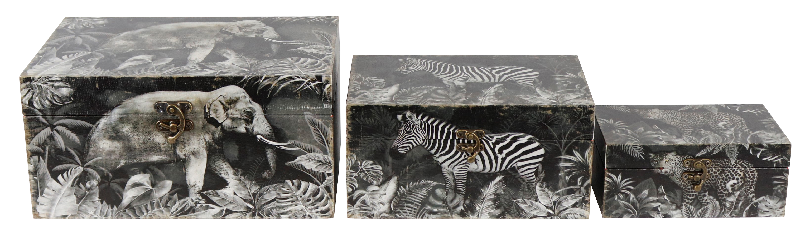 4796 BOÎTES EN BOIS  SAFARI  3P