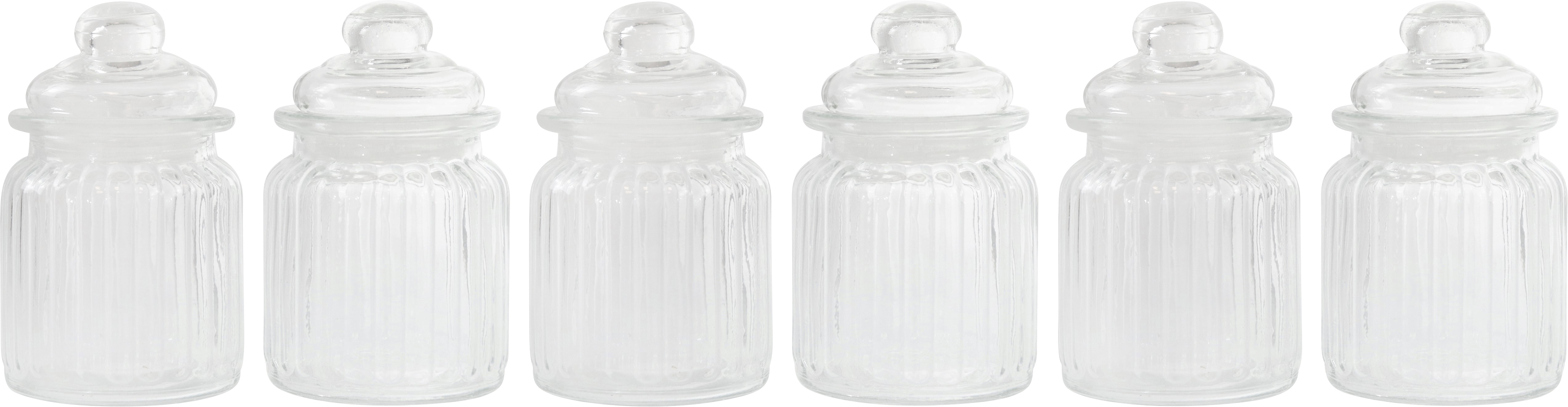 4855 BARATTOLO DI VETRO  COLONIAL  6PZ