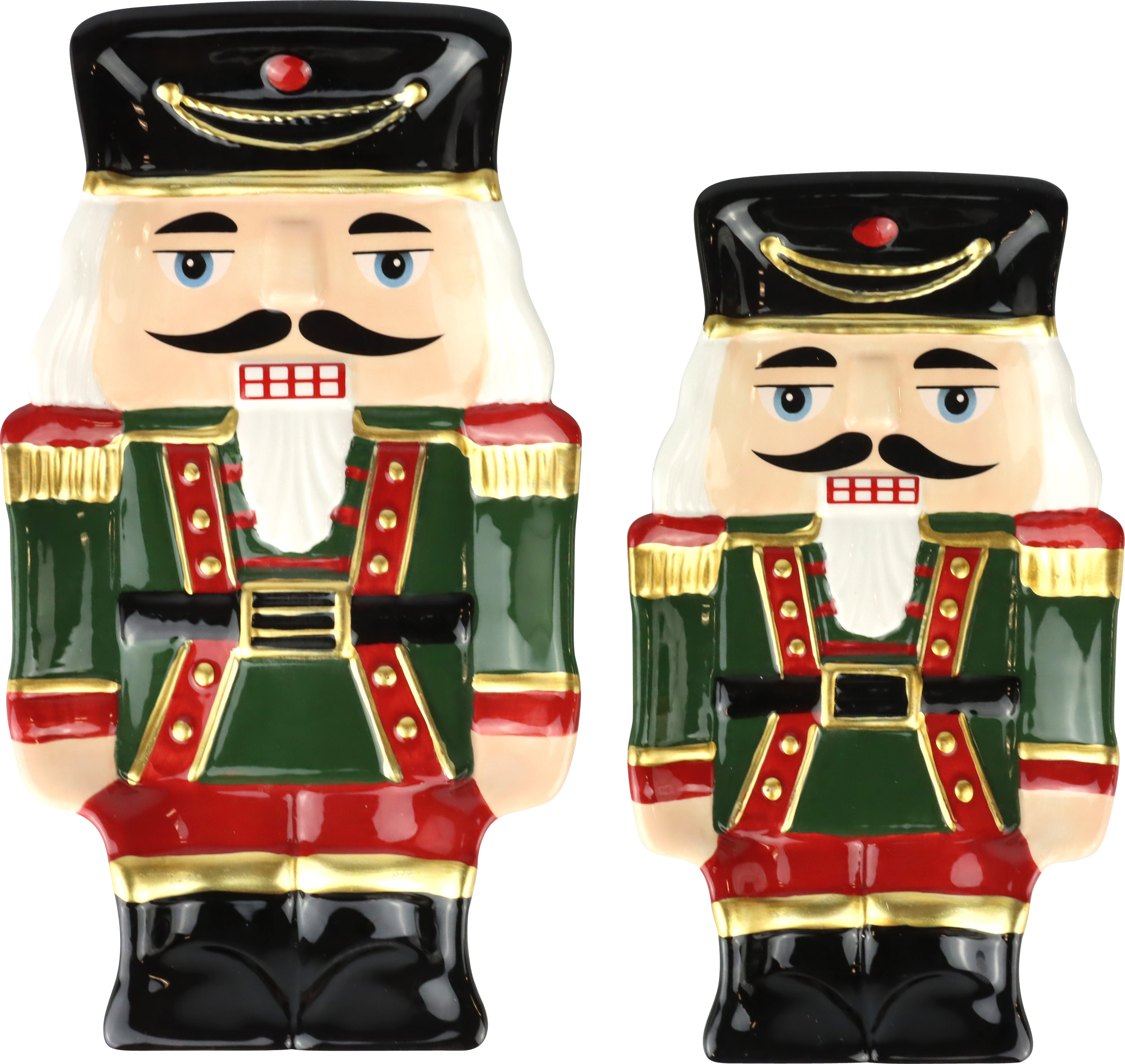 4856 PLATES NUTCRACKER  S/2