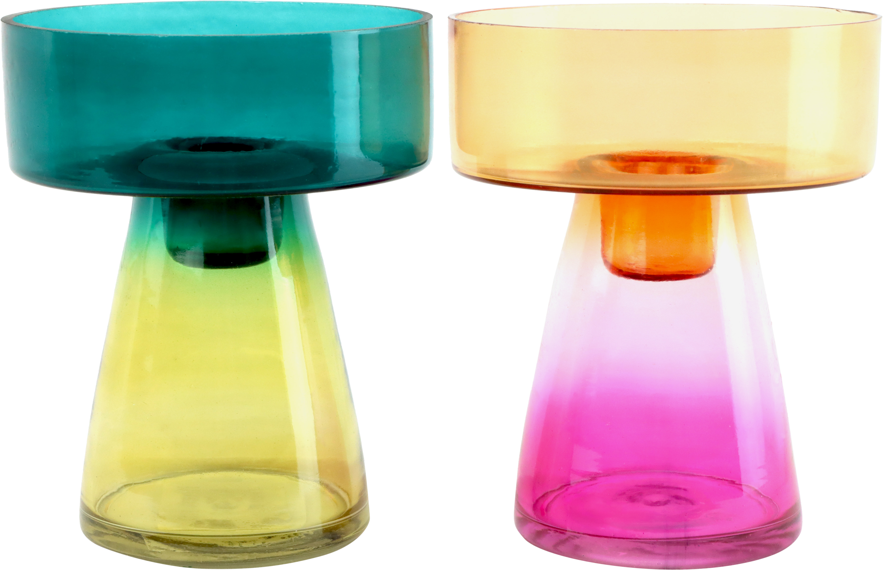 5012 CANDELABROS SUNSET GLOW  S/2