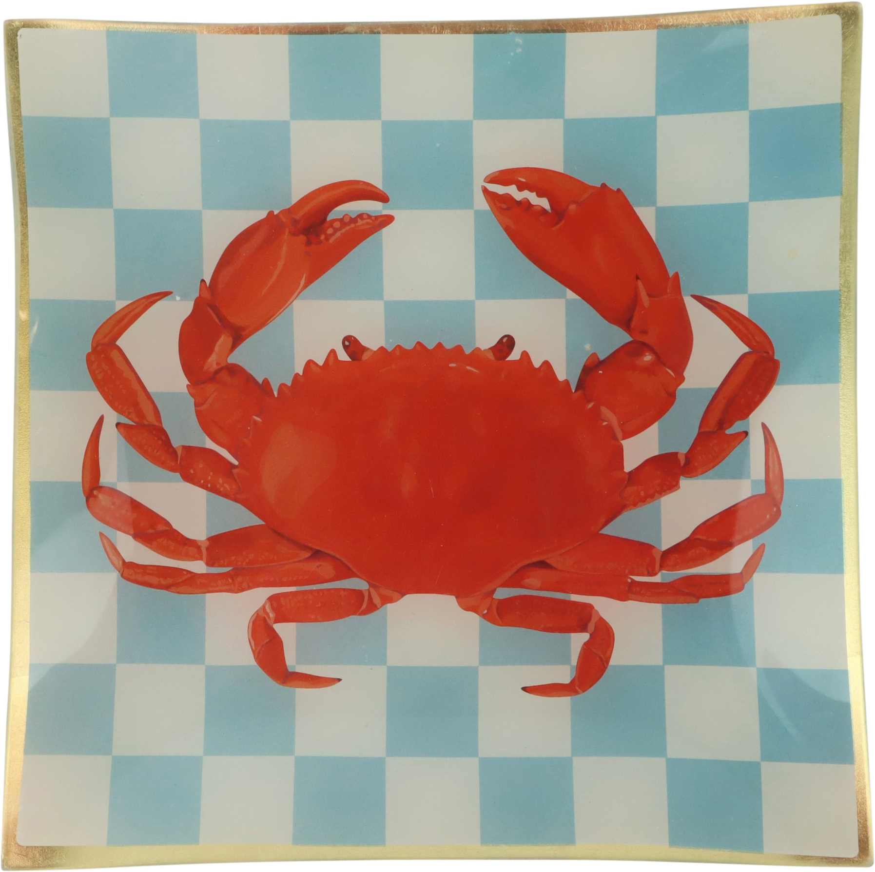 5255 ASSIETTE EN VERRE  CRAB
