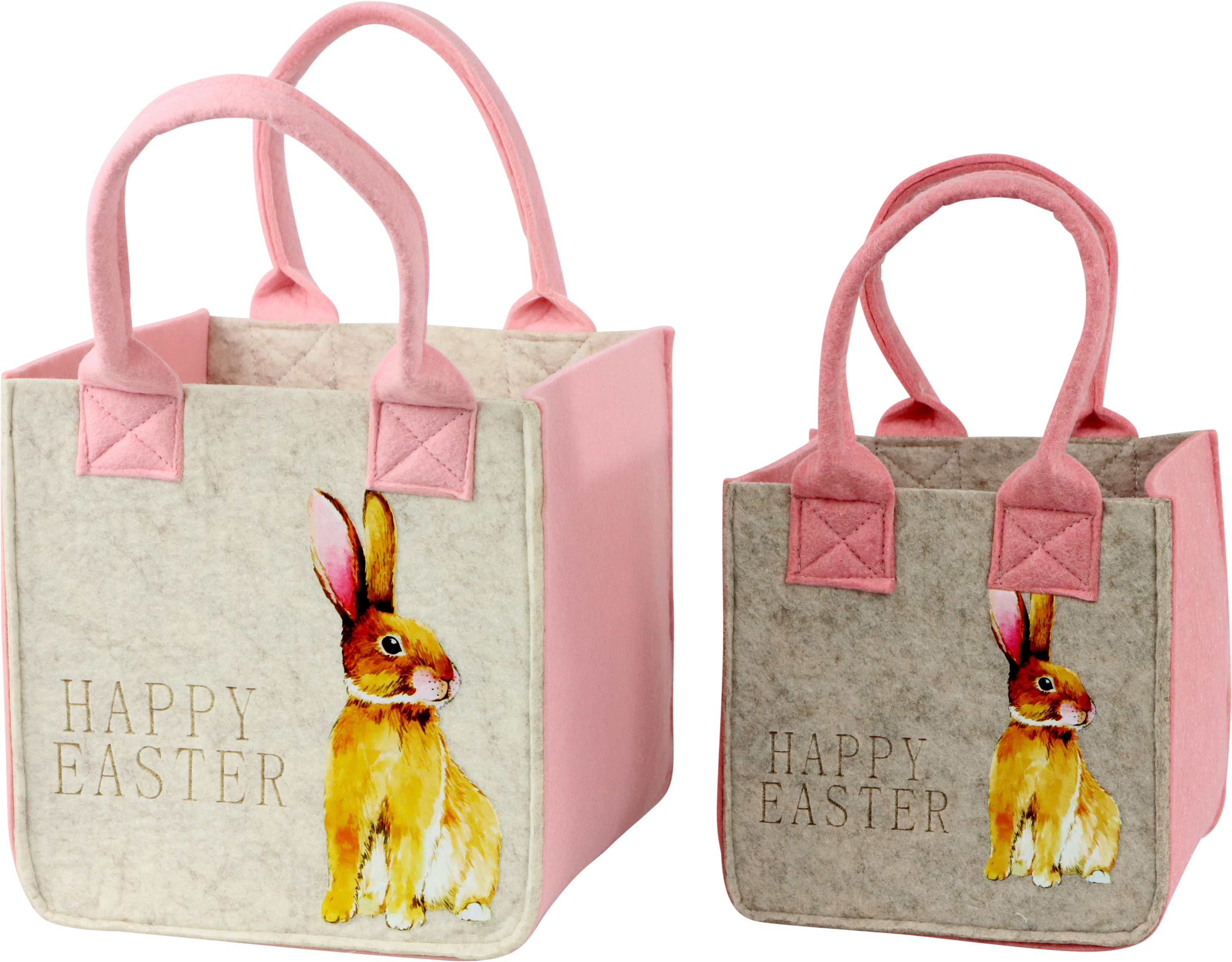 5559 FELT BAGS HAPPY EASTER  S/2