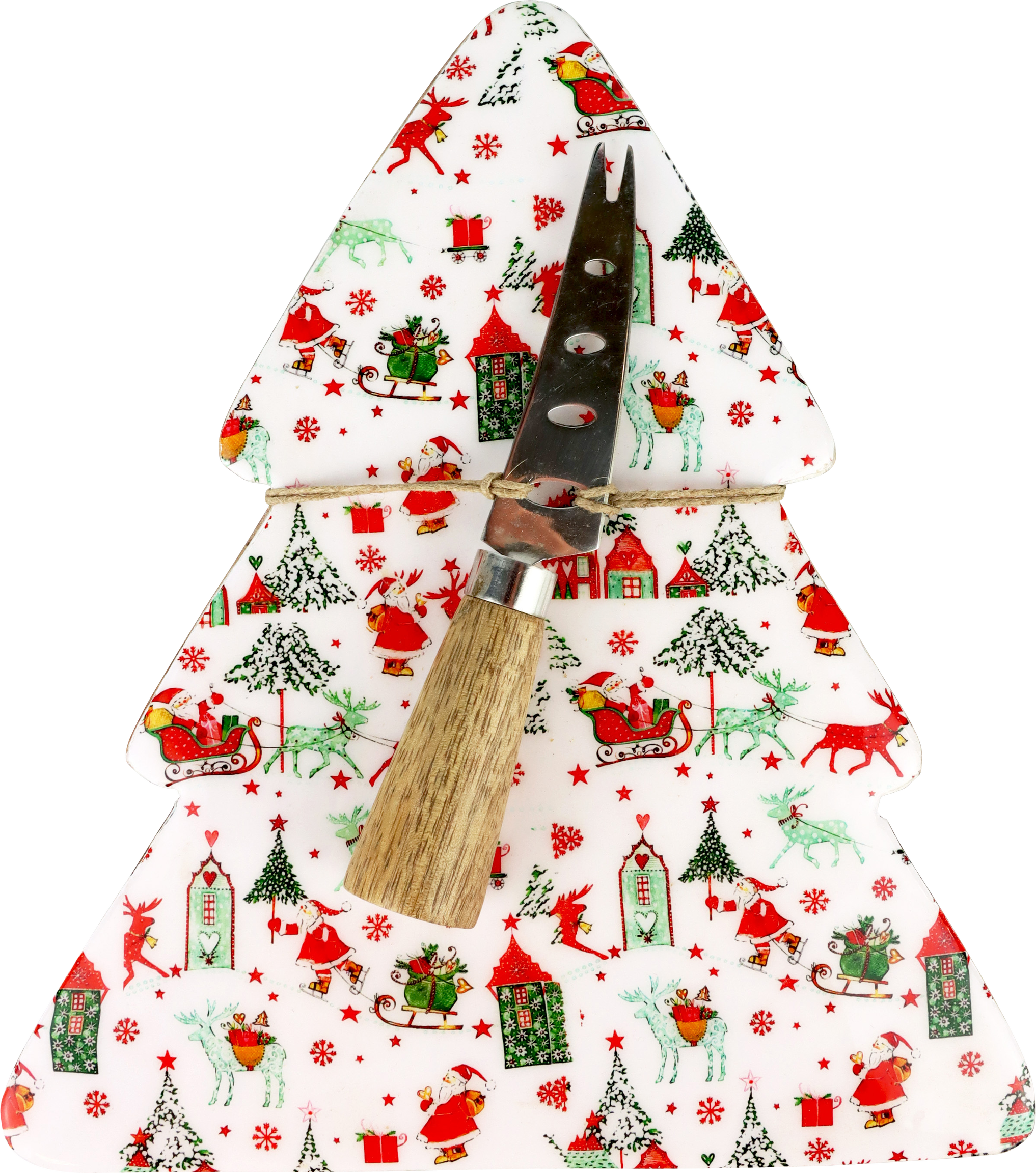 5669 WOODENBOARD W/K HOLLY & SNOW  S/2