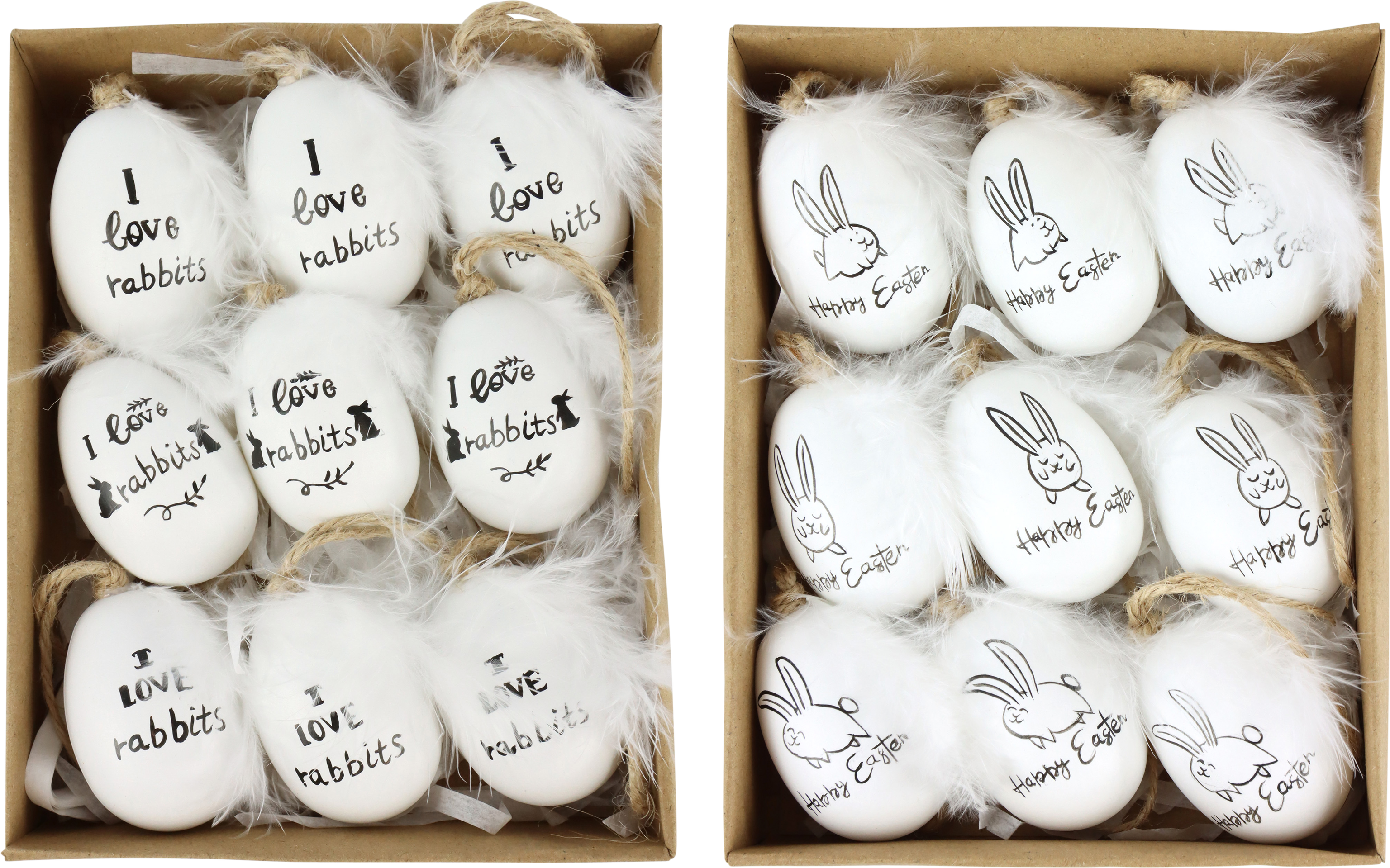 5690 EGGS BOX RABBIT LOVE  S/18