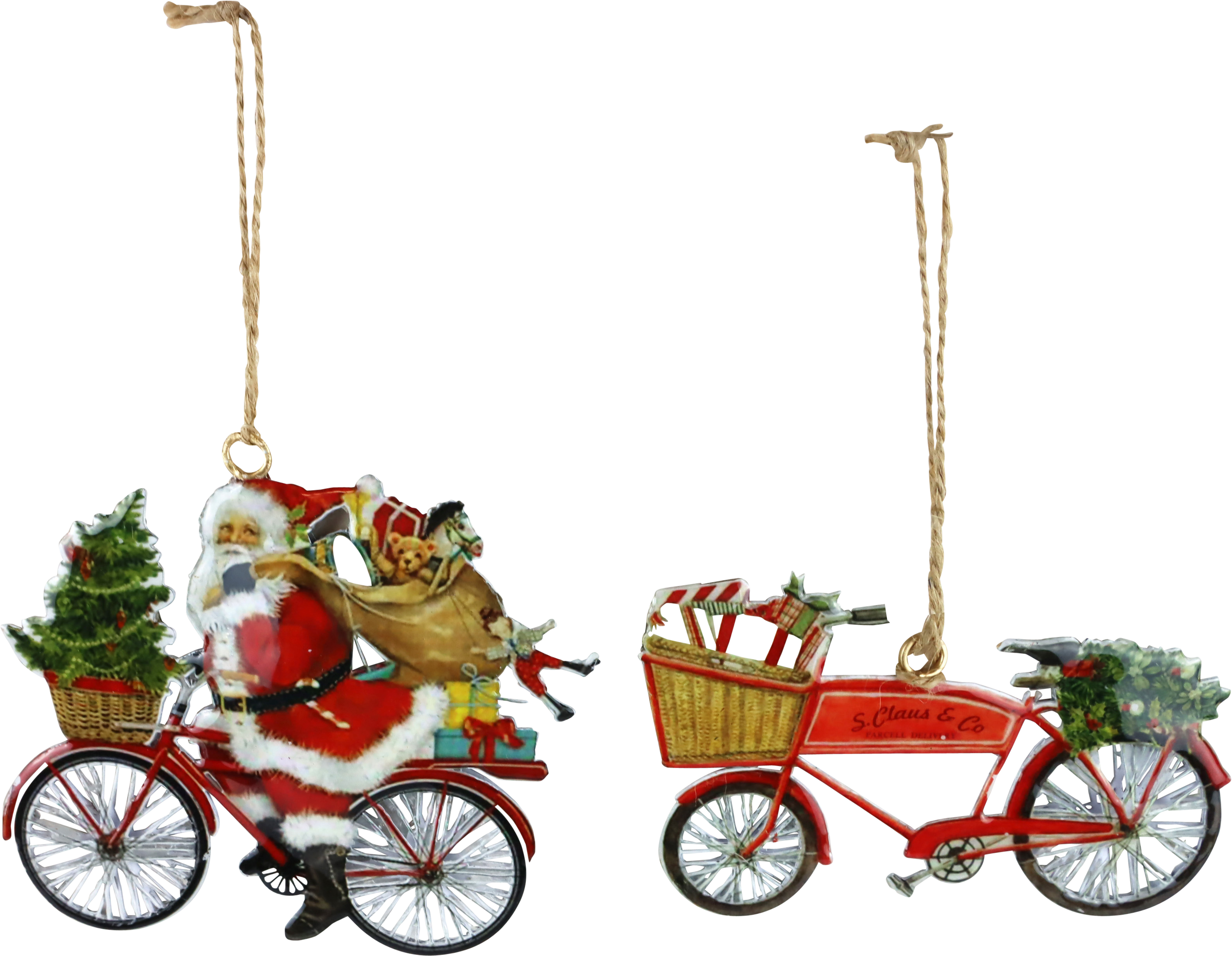 5796 ZIERHÄNGER XMAS BIKES  S/2
