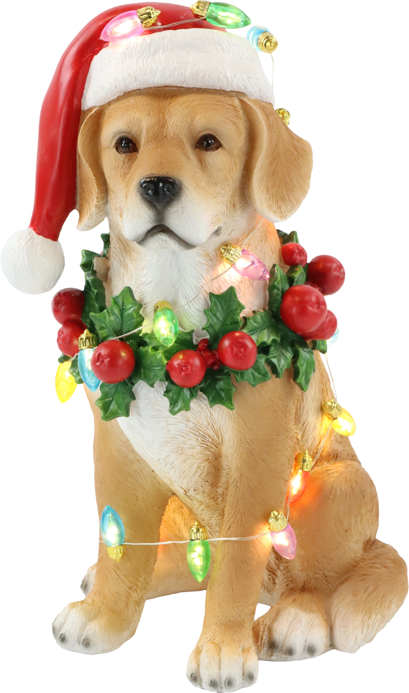 6084 LED-DOG SANTA DOG