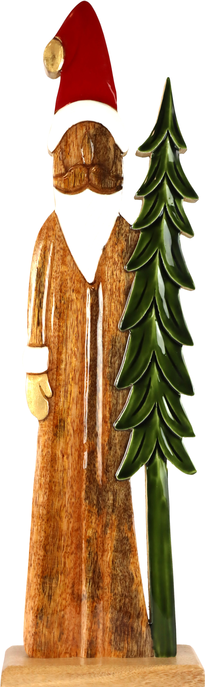 6138 SANTA CLAUS TIMBER XMAS