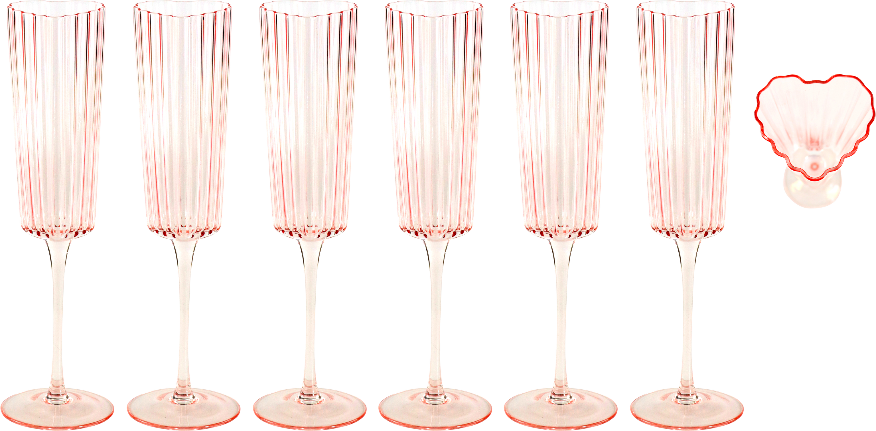 6251 SEKTGLÄSER SWEETHEART  S/6
