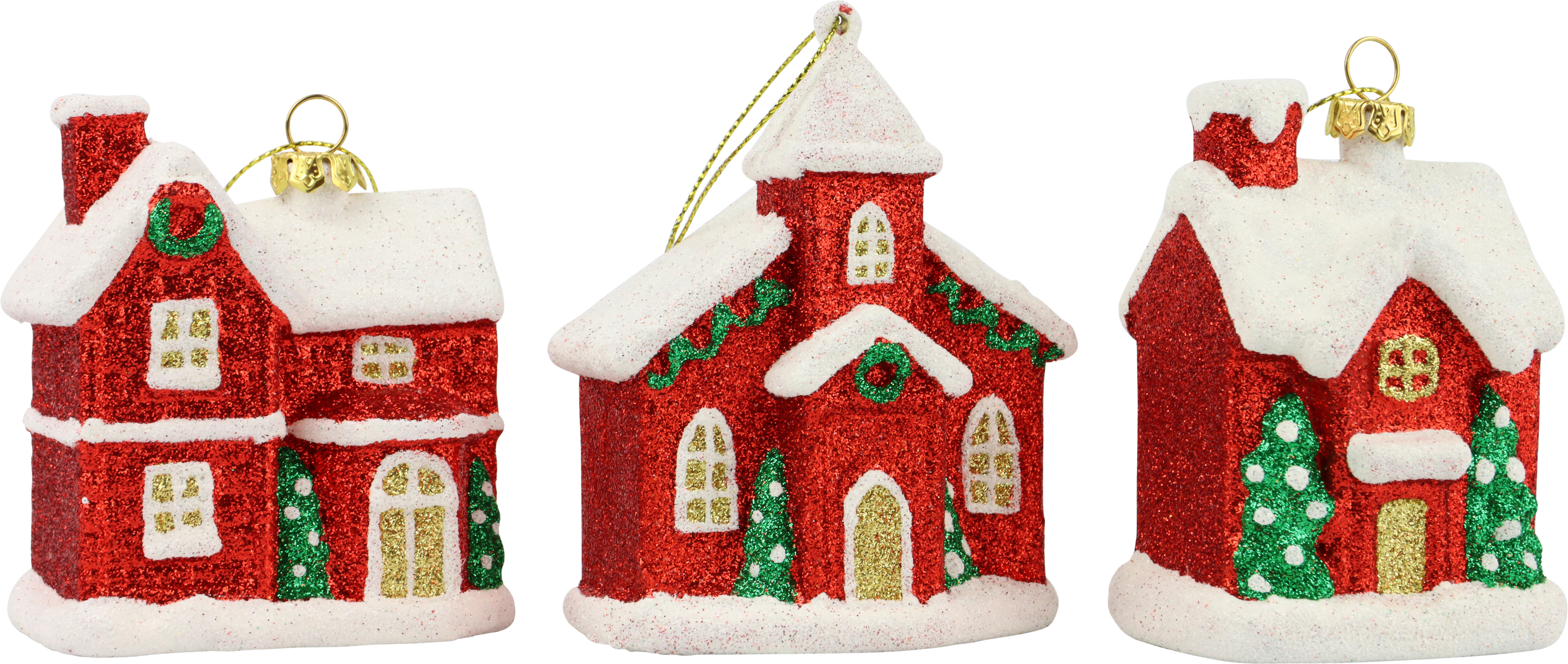 6522 ZIERHÄNGER HÄUSER  S/3