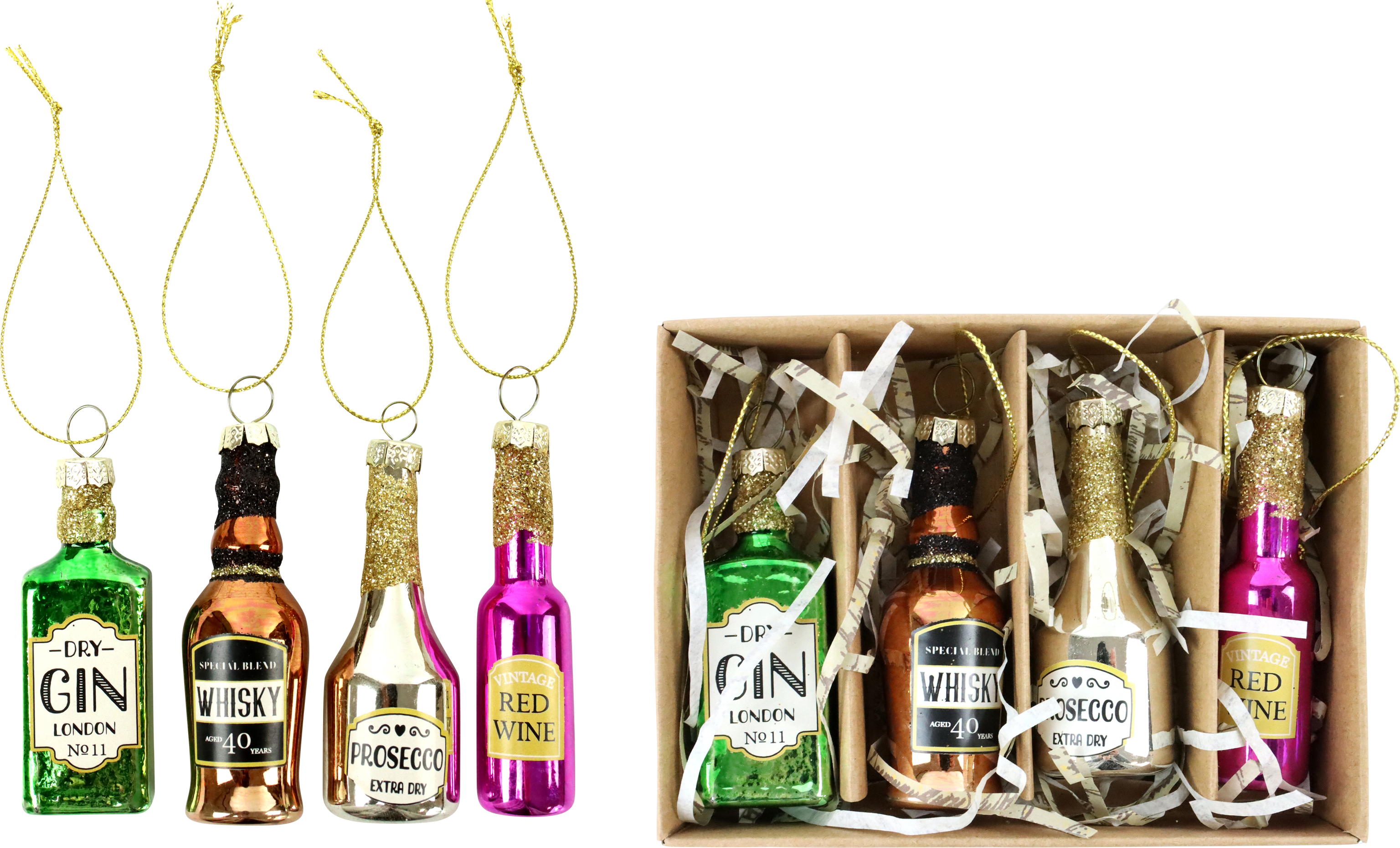 6608 BIJOUX EN VERRE BOTTLES  4P