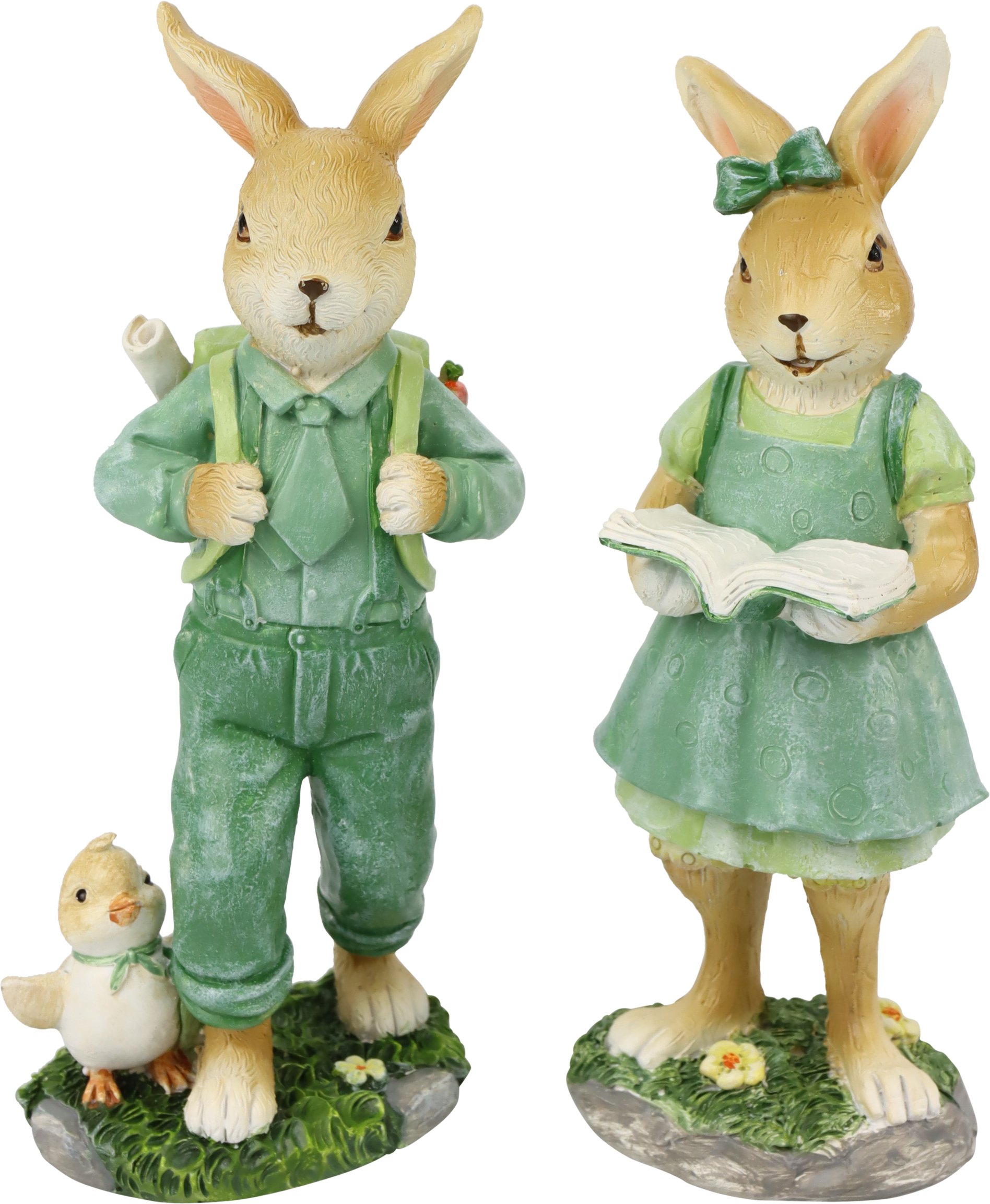 6658 RABBITS GARDENER  S/2