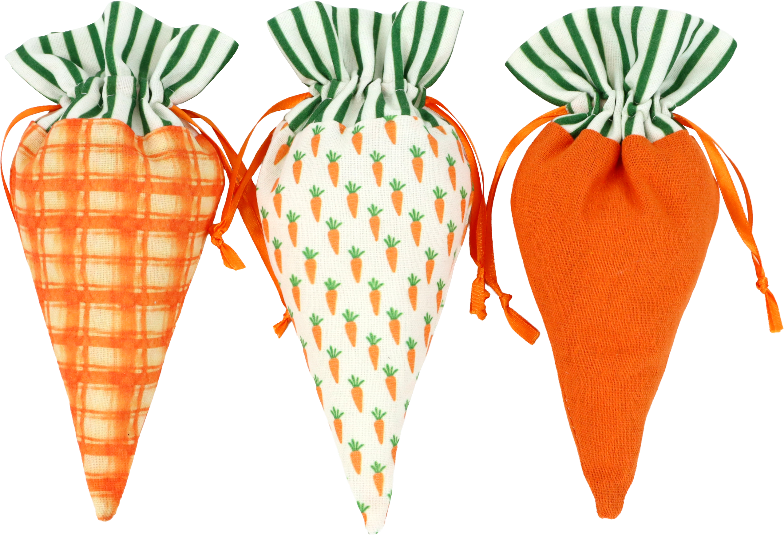 6686 STRINGBAGS HAPPY CARROT  S/3