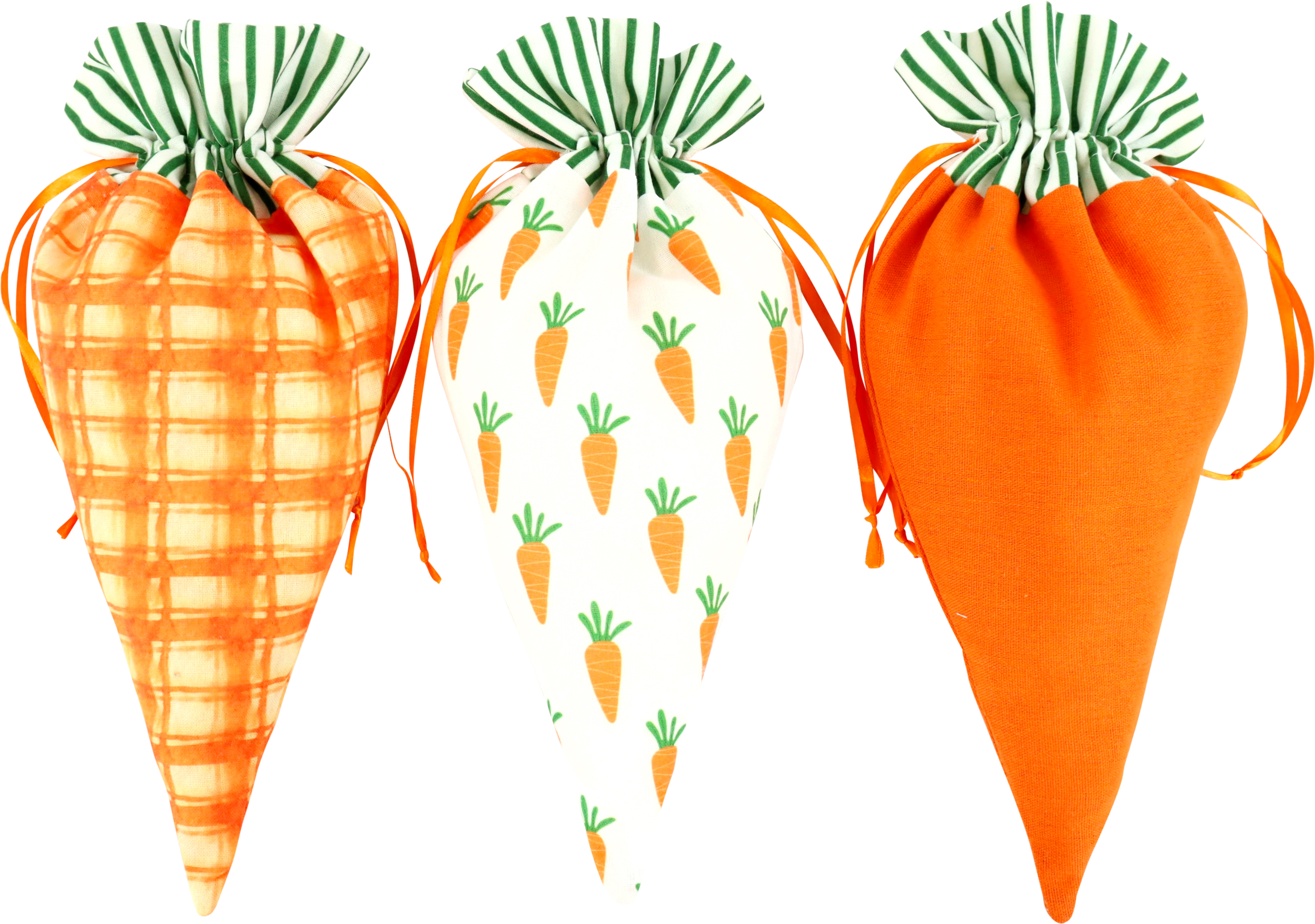 6689 STRINGBAGS HAPPY CARROT  S/3
