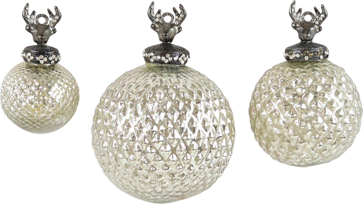 7145 GLASKUGELN HIRSCH  S/3