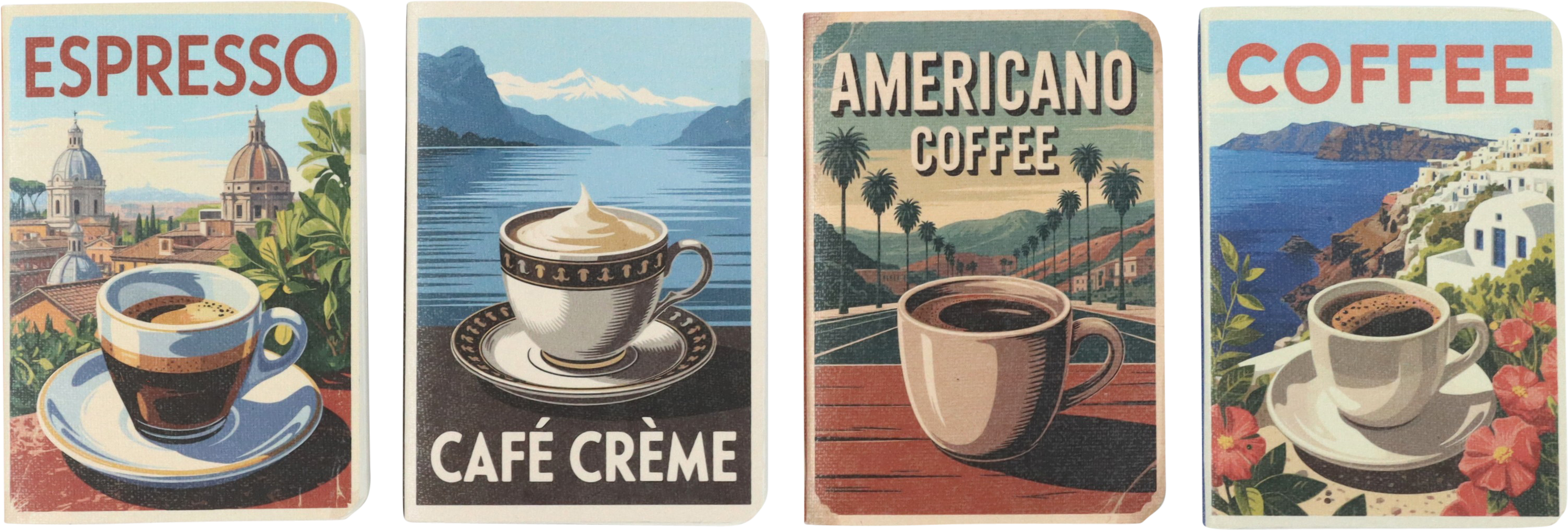 7185 NOTEBOOKS CAFFÉ ITALIANO  S/4