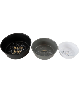 7318 BOWLS HOLLY JOLLY  S/3