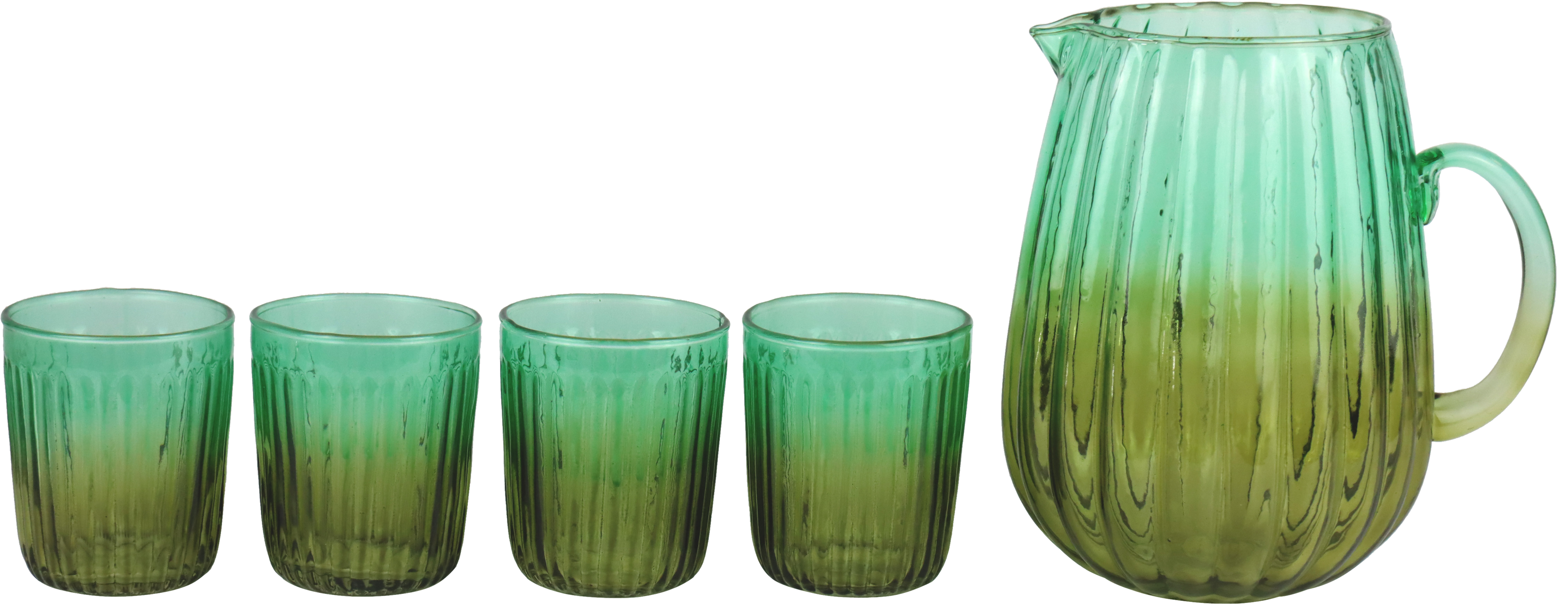 7484 CARRO + VASOS GREEN HARMONY  S/5