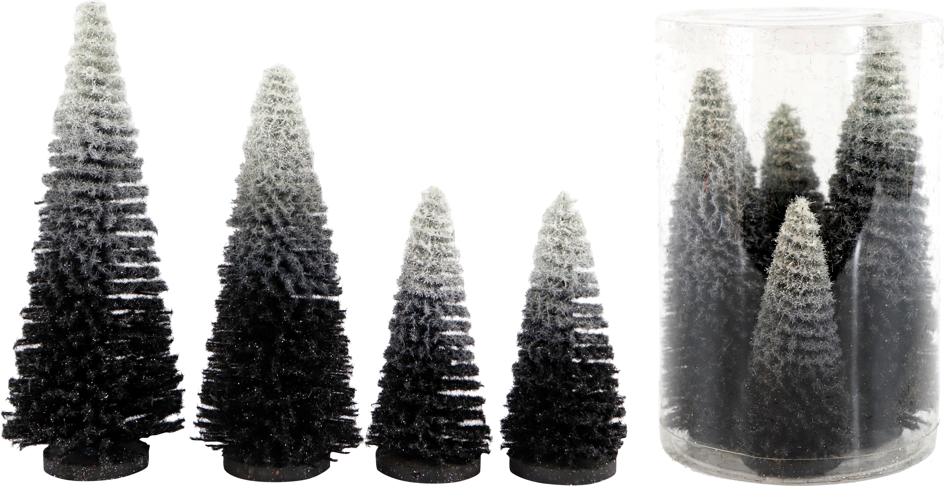 7504 ALBERI DECORATIVI  GLAM  4PZ