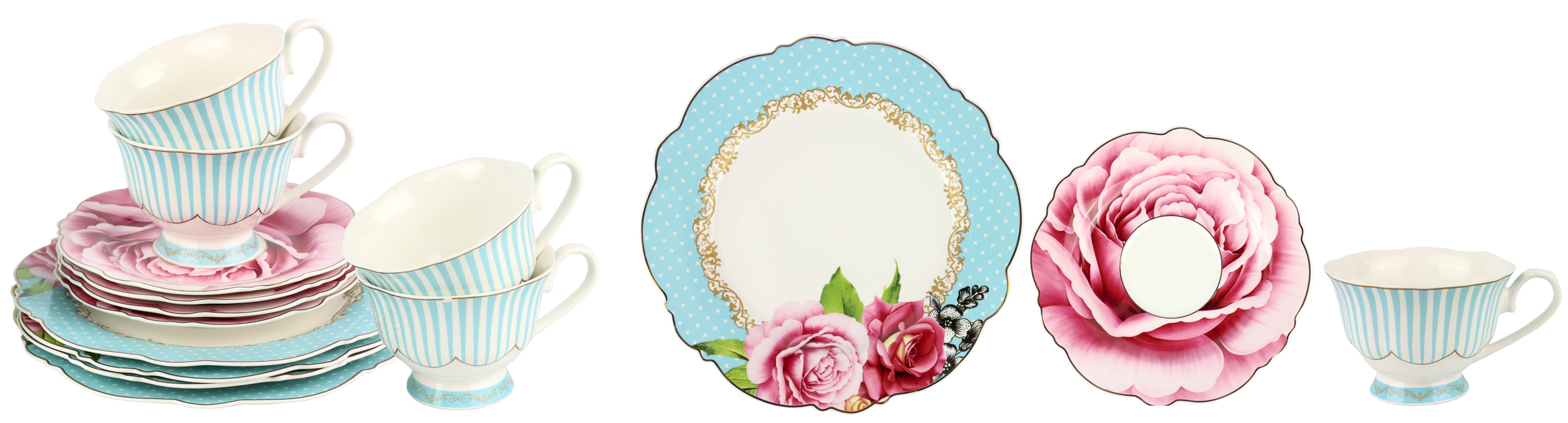 7688 JUEGO DE CAFÉ  LA ROSE  S/12